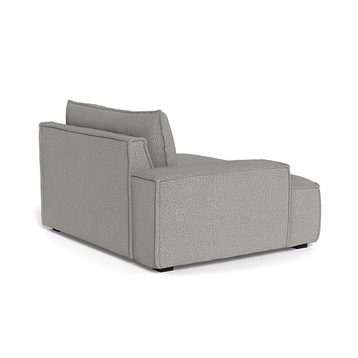 Daphne Boucle 1-Seater Left Arm Modular Sofa - Modern Compact Loveseat for Small Spaces, Apartments & Cozy Living Rooms