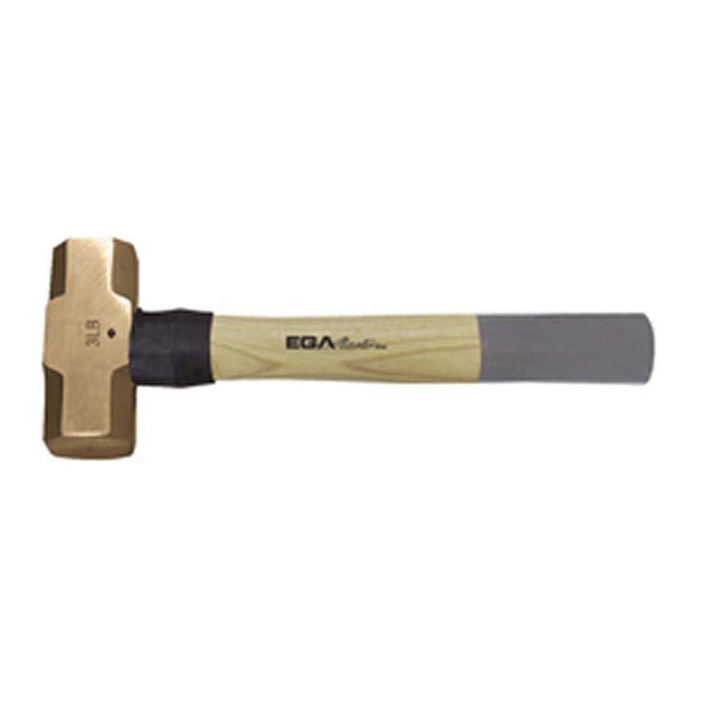 1000g Sledge Hammer with Hickory Handle - Non-Sparking Aluminum Bronze Head - Perfect for Construction, Demolition & Metalworking Projects