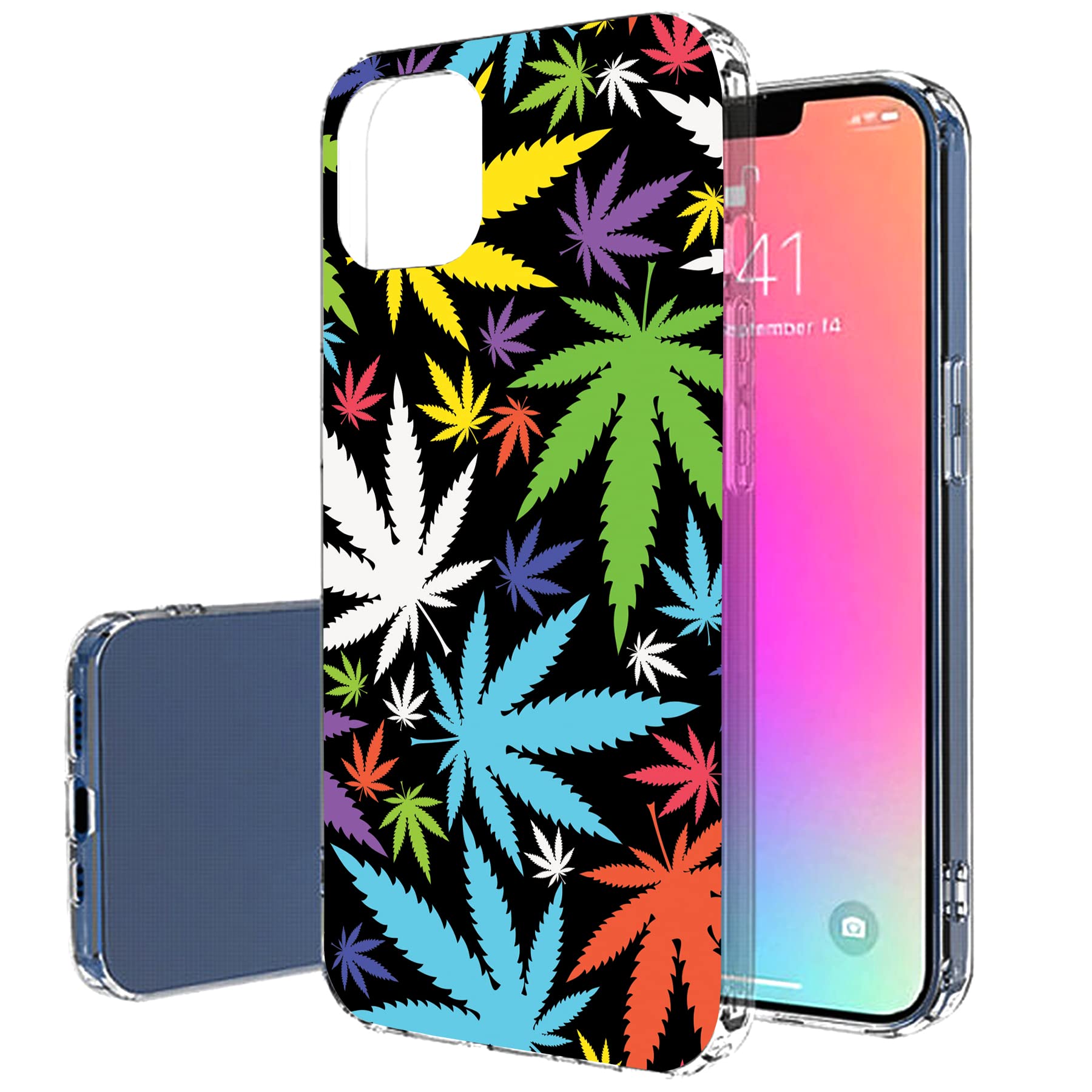 VIBECover Slim Protective Case for Apple iPhone 13 Pro Max - Flexible TPU Cover with Total Guard Technology in Weed Green | Perfect for Everyday Use, Outdoor Activities & Impact Protection