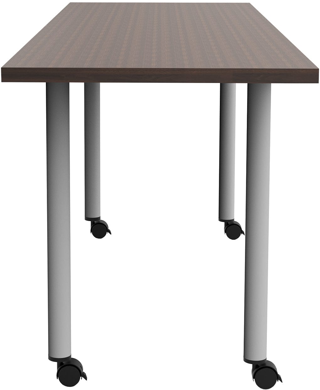 Safco JURNI 72 x 24 Inch Adjustable Height Multi-Purpose Table with Post Leg & Casters - Heavy Duty Workbench, Office Desk, Craft Table for Home & Commercial Use [JN7224NFXPCA]
