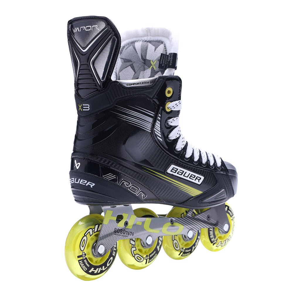 Bauer Vapor X3 Intermediate Roller Hockey Skates - Lightweight Performance Skates for Youth & Adults - Perfect for Street Hockey, Rink Play & Training Sessions