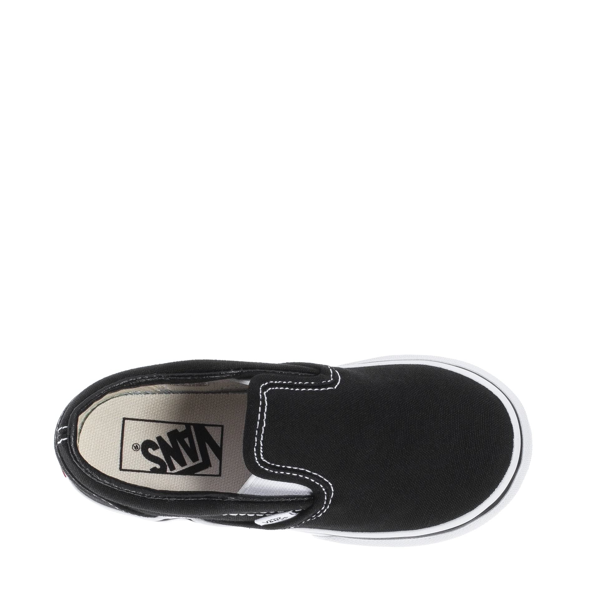 Vans Slip-On Toddler Shoes Black/White Size 5 - Comfortable & Stylish Casual Sneakers for Boys & Girls - Perfect for Playdates, School & Everyday Wear
