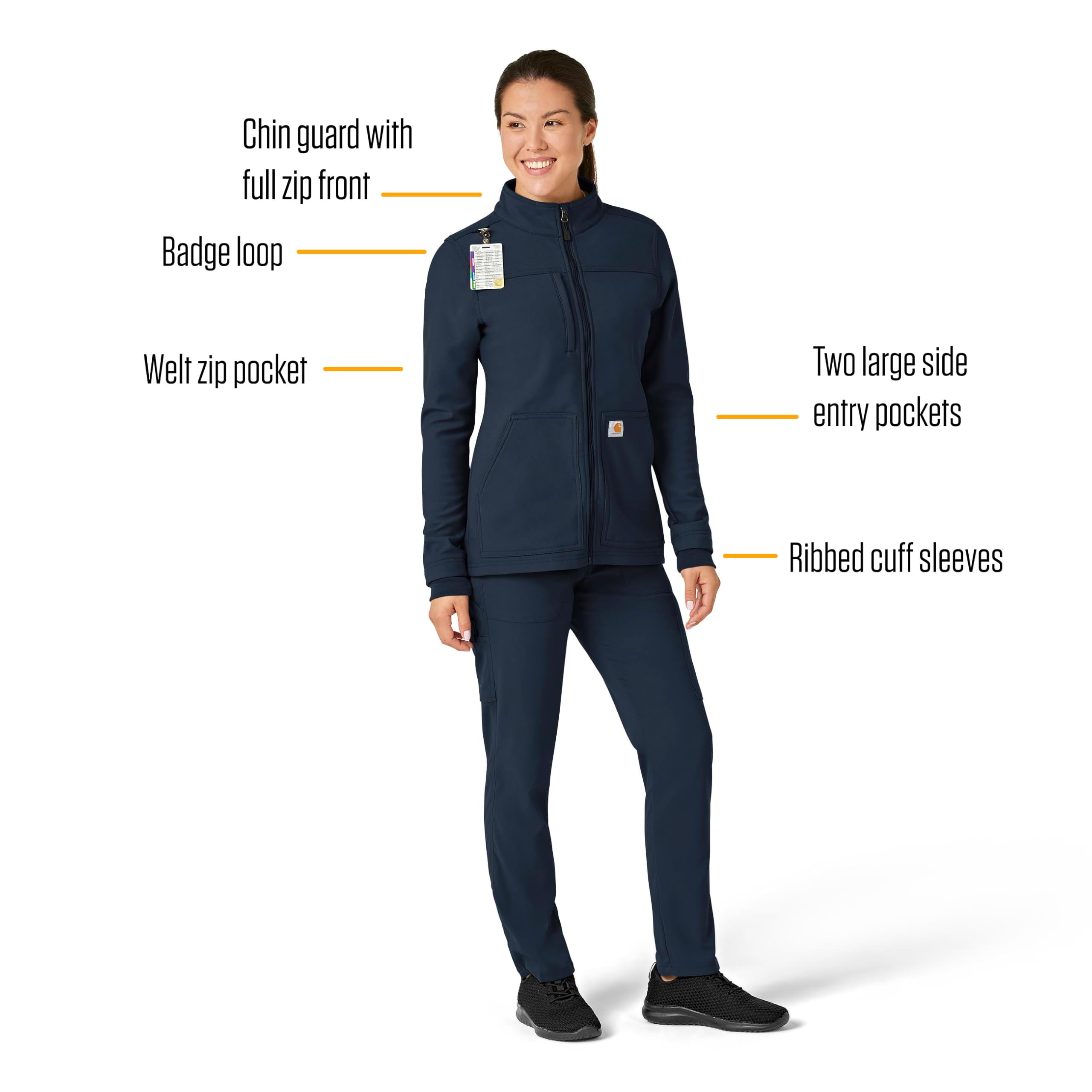 Carhartt Women's Rugged Flex Bonded Fleece Jacket | Warm Winter Workwear | Outdoor Activities & Casual Wear