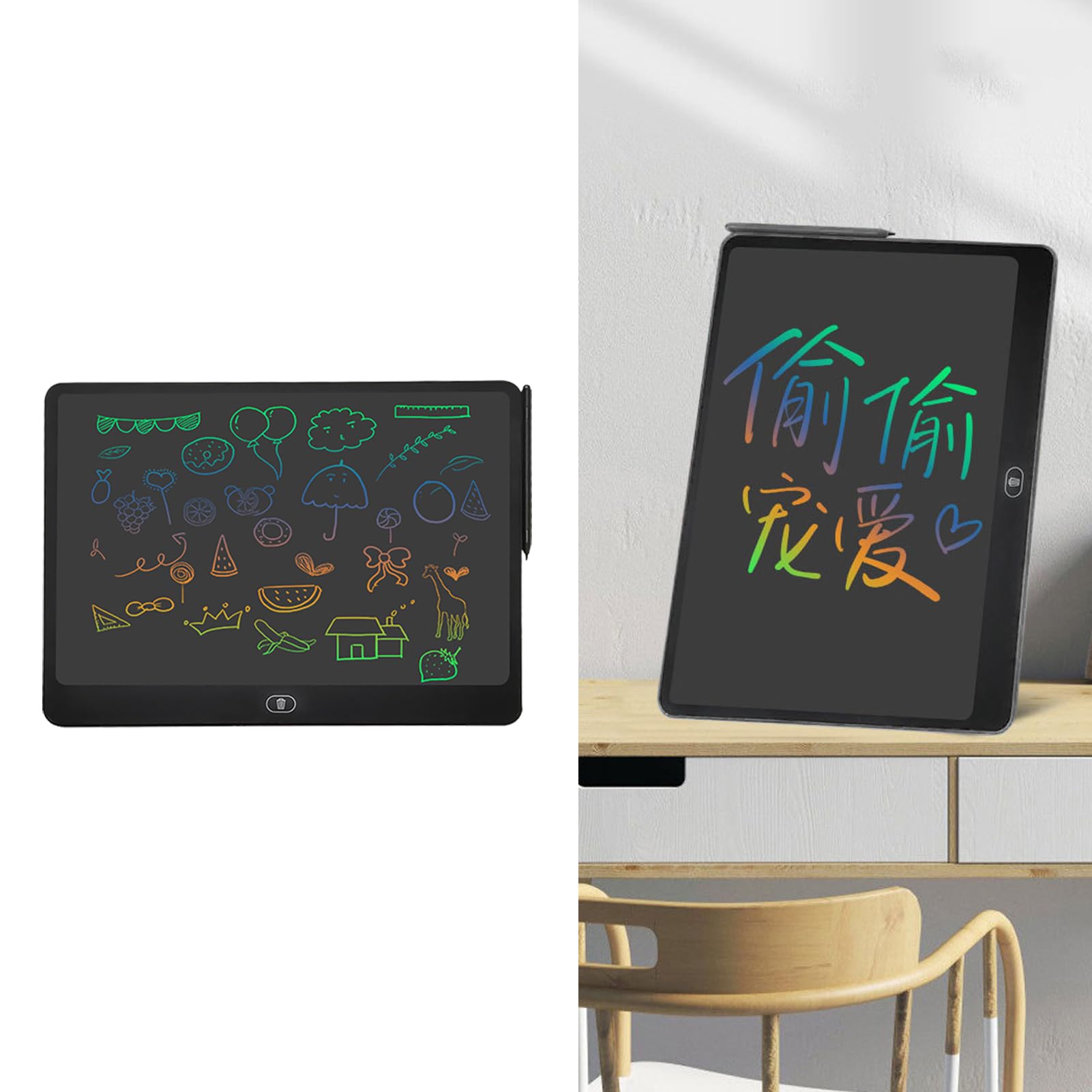 16 Inch LCD Writing Tablet for Kids - Portable Digital Drawing Board with Stylus, Erasable & Reusable - Perfect for Travel, School, and Home Use