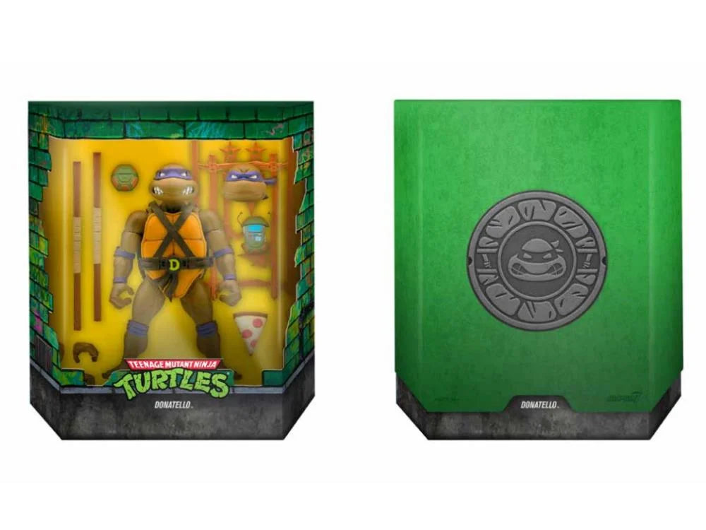 Teenage Mutant Ninja Turtles ULTIMATES! Donatello Action Figure - Collectible TMNT Toy for Kids & Adults - Perfect for Display, Play & Gifts - Relive 90s Nostalgia with Classic Turtle Power