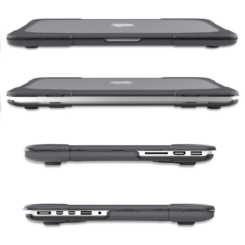 Durable MacBook Pro/Air Rugged Armor Case - Shockproof Heavy Duty Protective Cover for Travel, Work & Outdoor Use
