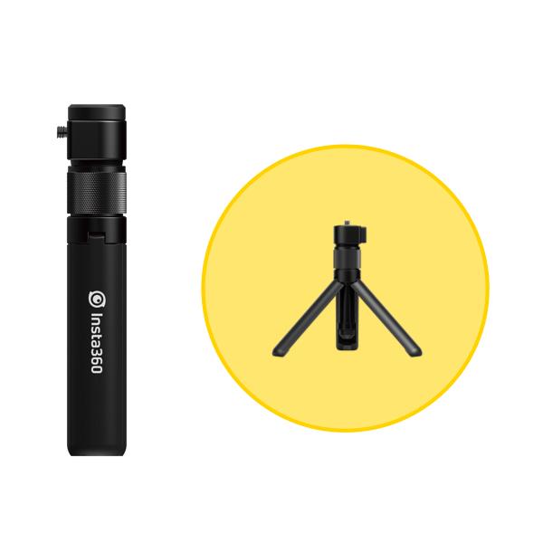 Insta360 Bullet Time Selfie Stick & Tripod Mount Bundle for 360° Action Camera - Perfect for Travel Vlogging, Sports Recording, and Creative Slow-Mo Shots