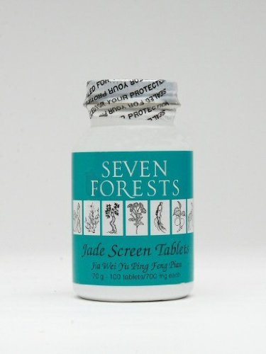Seven Forests Jade Screen Tablets - 100 Pills, 700mg for Liver Health & Detox