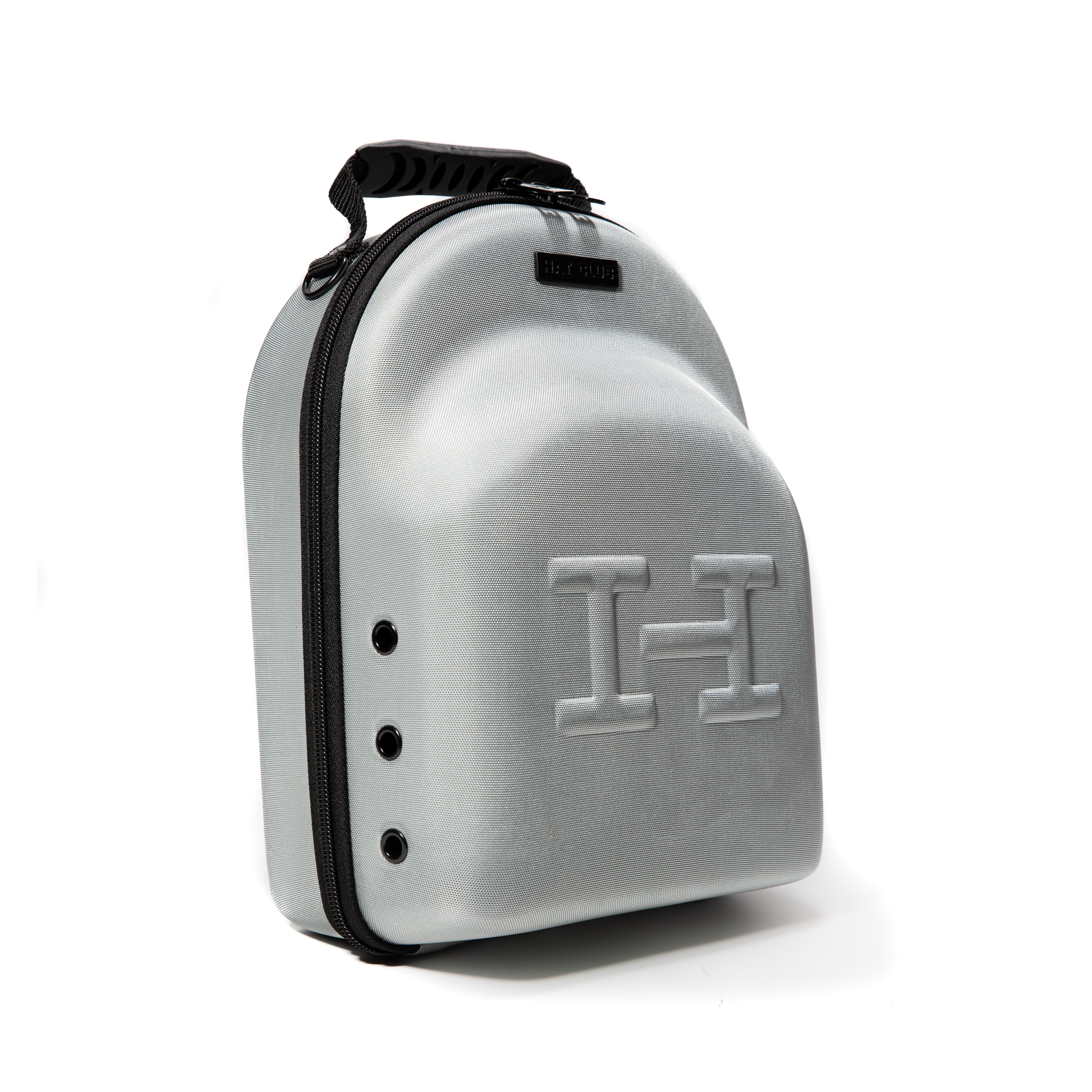 6-Piece Hat Carrier Case - Silver | Portable Hat Storage for Travel & Organization | Perfect for Baseball Caps, Fedoras & More