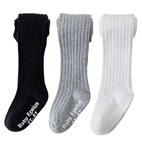 Ribbed_black White Grey,3pk