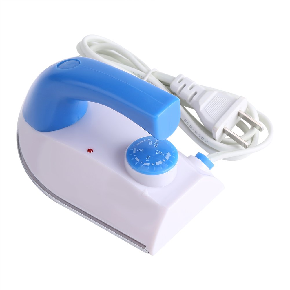 Mini Iron 100W - Portable Handheld Iron & Heat Press Machine with Adjustable Temperature 0-150°C - Compact Travel Iron for Clothes, Beads, Patches, T-Shirts, Shoes & Bags - Perfect for DIY Crafts, Home Use & Travel
