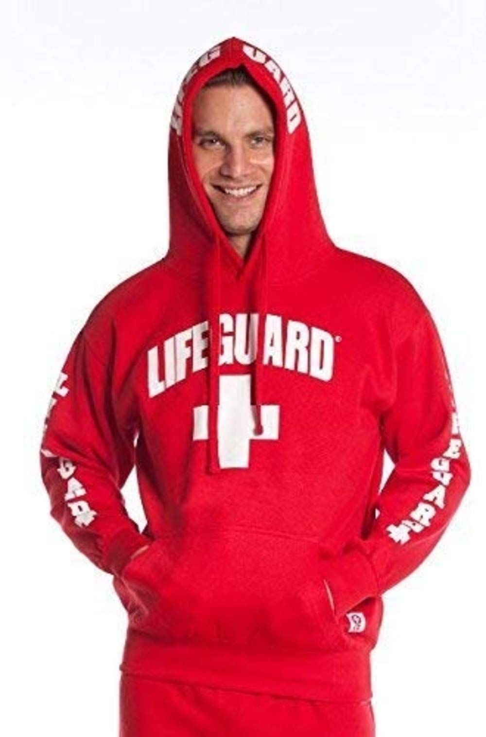 LIFEGUARD Official Red Hoodie - Large Size, Florida Edition | Comfortable & Stylish Sweatshirt for Beach Patrol, Lifeguard Duty & Casual Wear