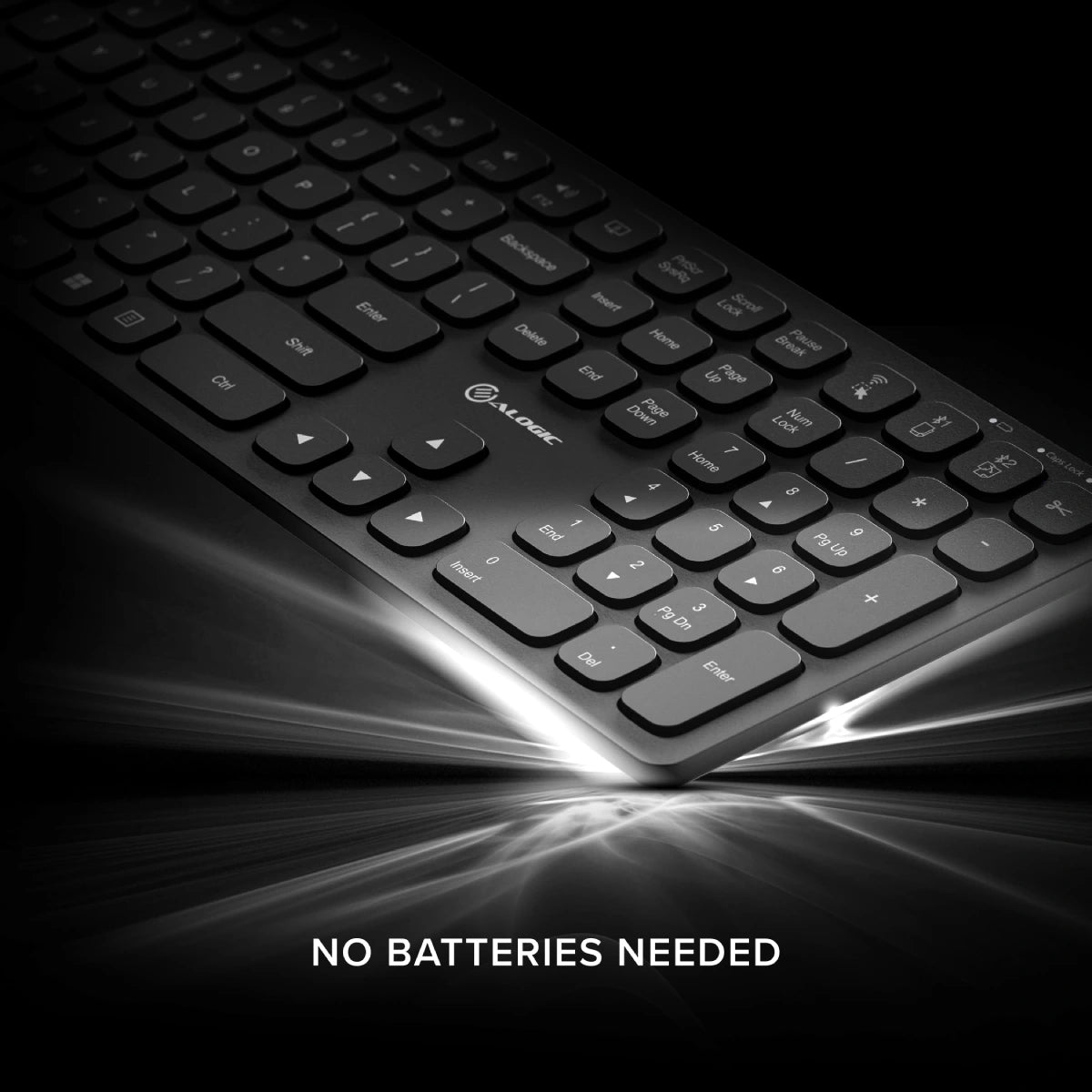 Echelon USB C Rechargeable Wireless Mouse and Keyboard Combo for Windows - Ergonomic Design for Office, Home & Gaming Use