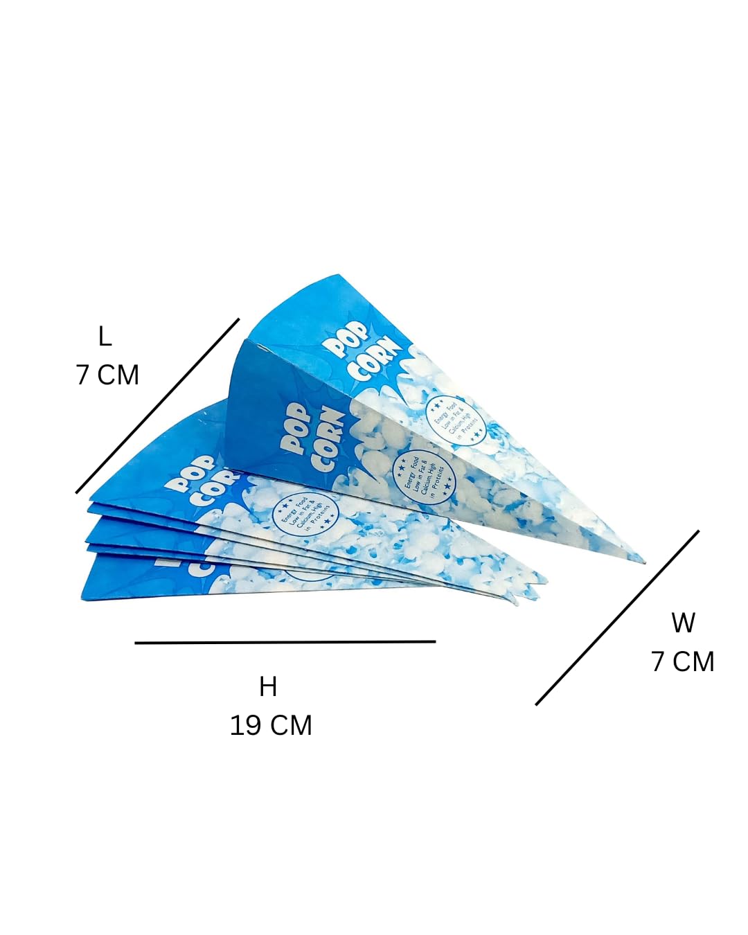 GROWNEX Disposable Popcorn Cups - 100 Pack | Eco-Friendly Snack Containers for Movie Nights, Birthday Parties, Carnival Events & Family Gatherings | Perfect for Popcorn, Candy, Nuts & Party Snacks