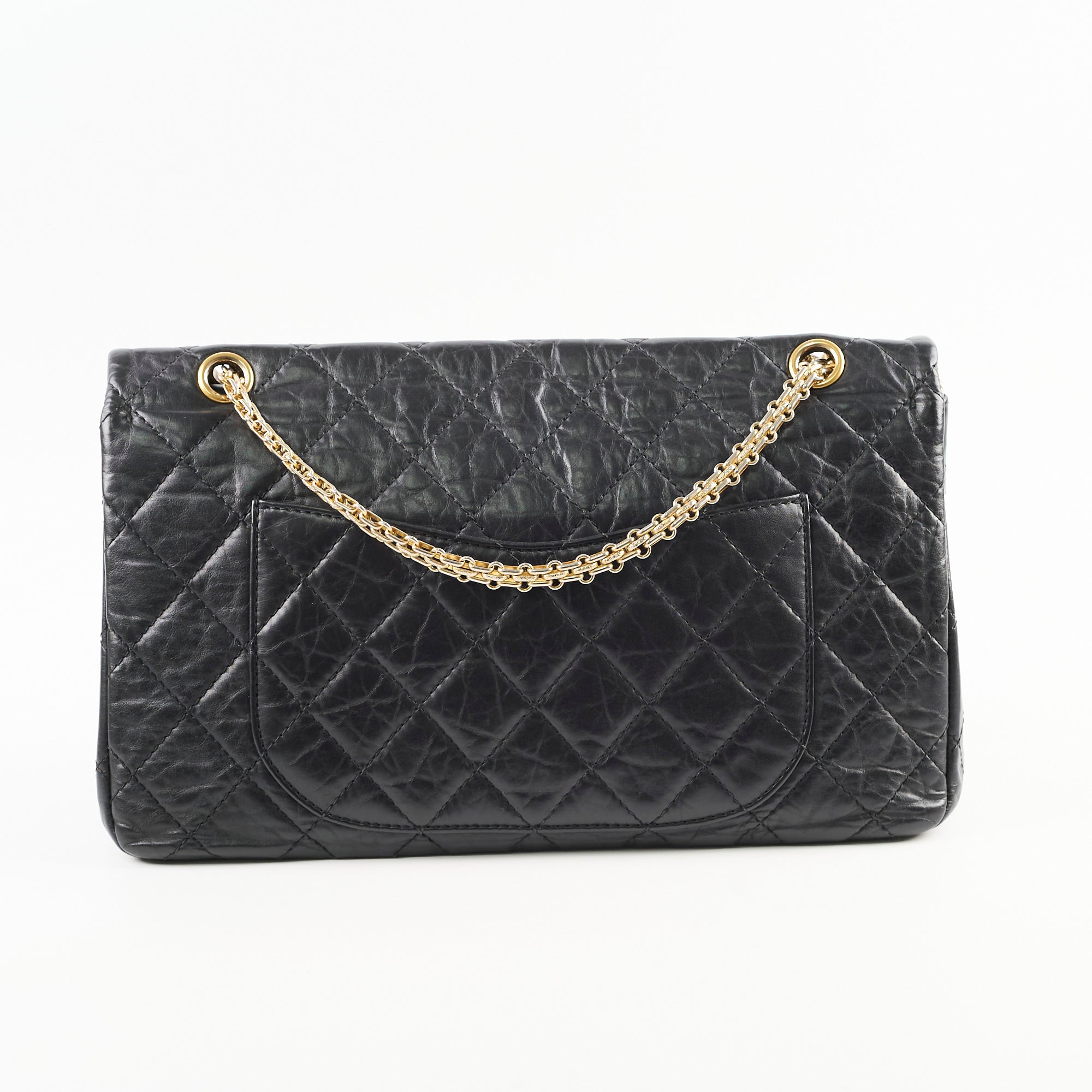 Chanel Reissue 227 Black Leather Flap Bag - Classic Luxury Handbag for Women | Perfect for Evening Events, Parties & Special Occasions