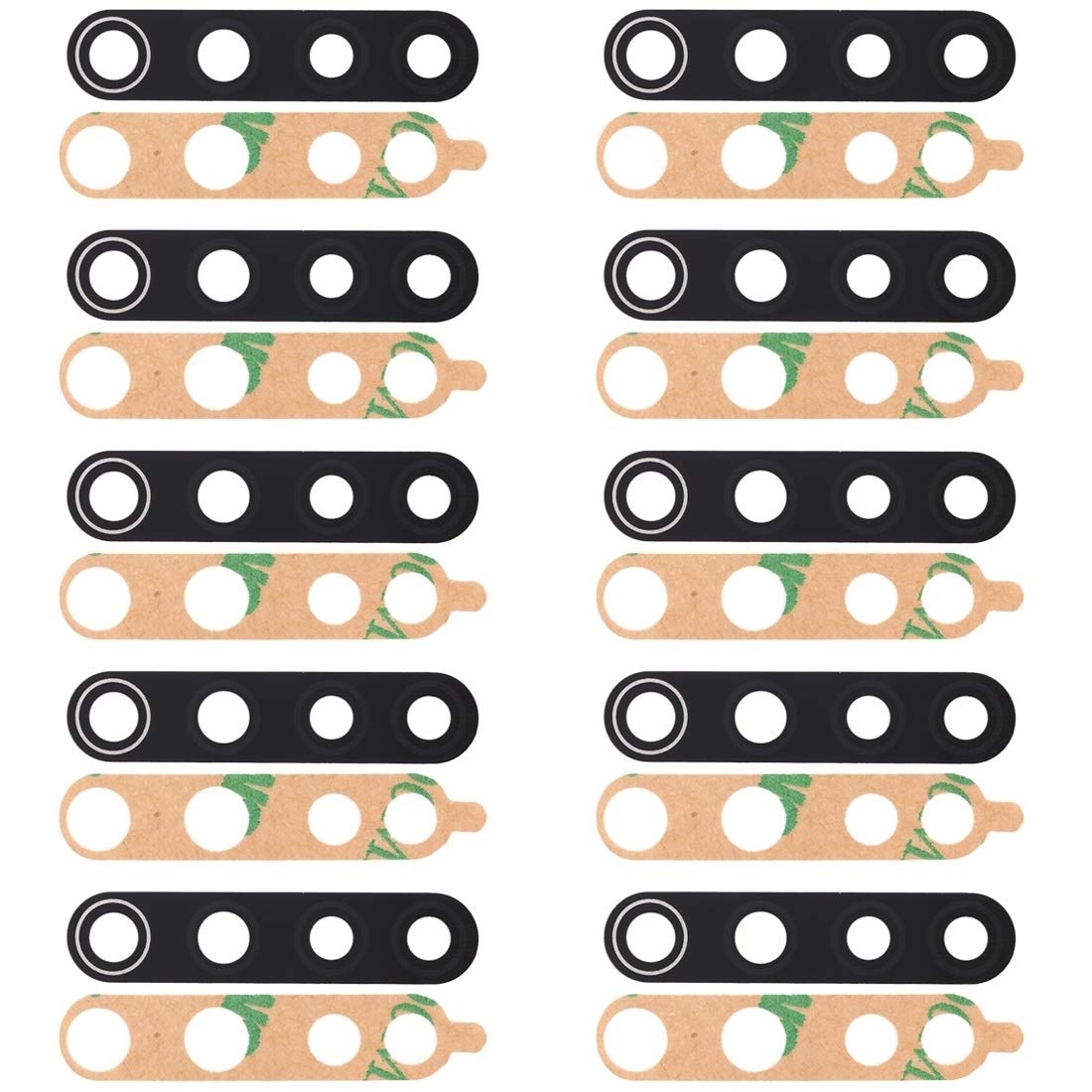 10 PCS Replacement Back Camera Lens for Xiaomi Redmi Note 8 - High-Quality Repair Parts for Cracked or Scratched Phone Camera (Perfect for DIY Phone Repair & Lens Protection)