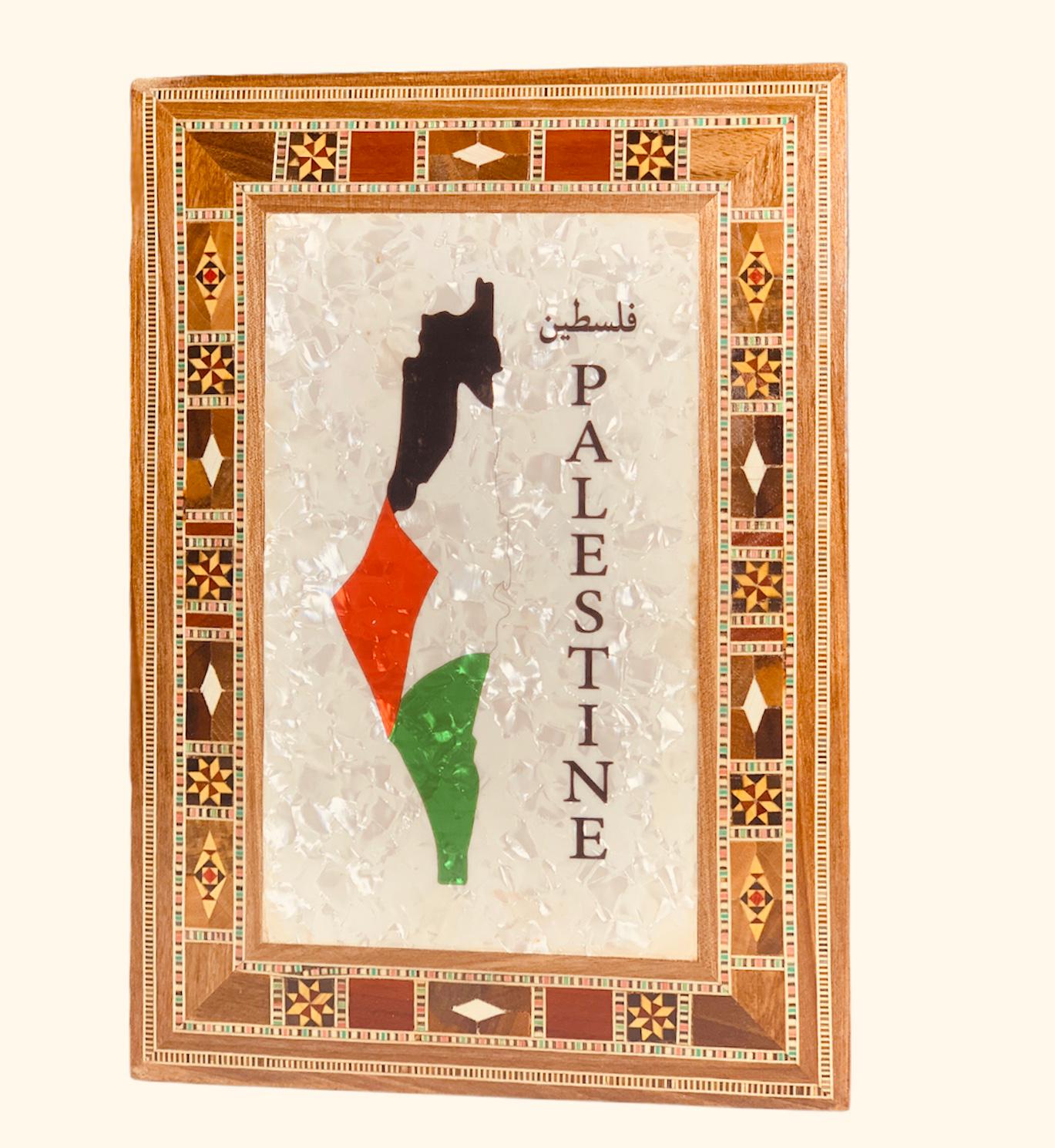 Handmade Syrian Mosaic Wooden Box - Palestinian Olive Wood Inlaid Jewelry & Keepsake Box - Perfect for Gift Giving, Home Decor & Jewelry Storage