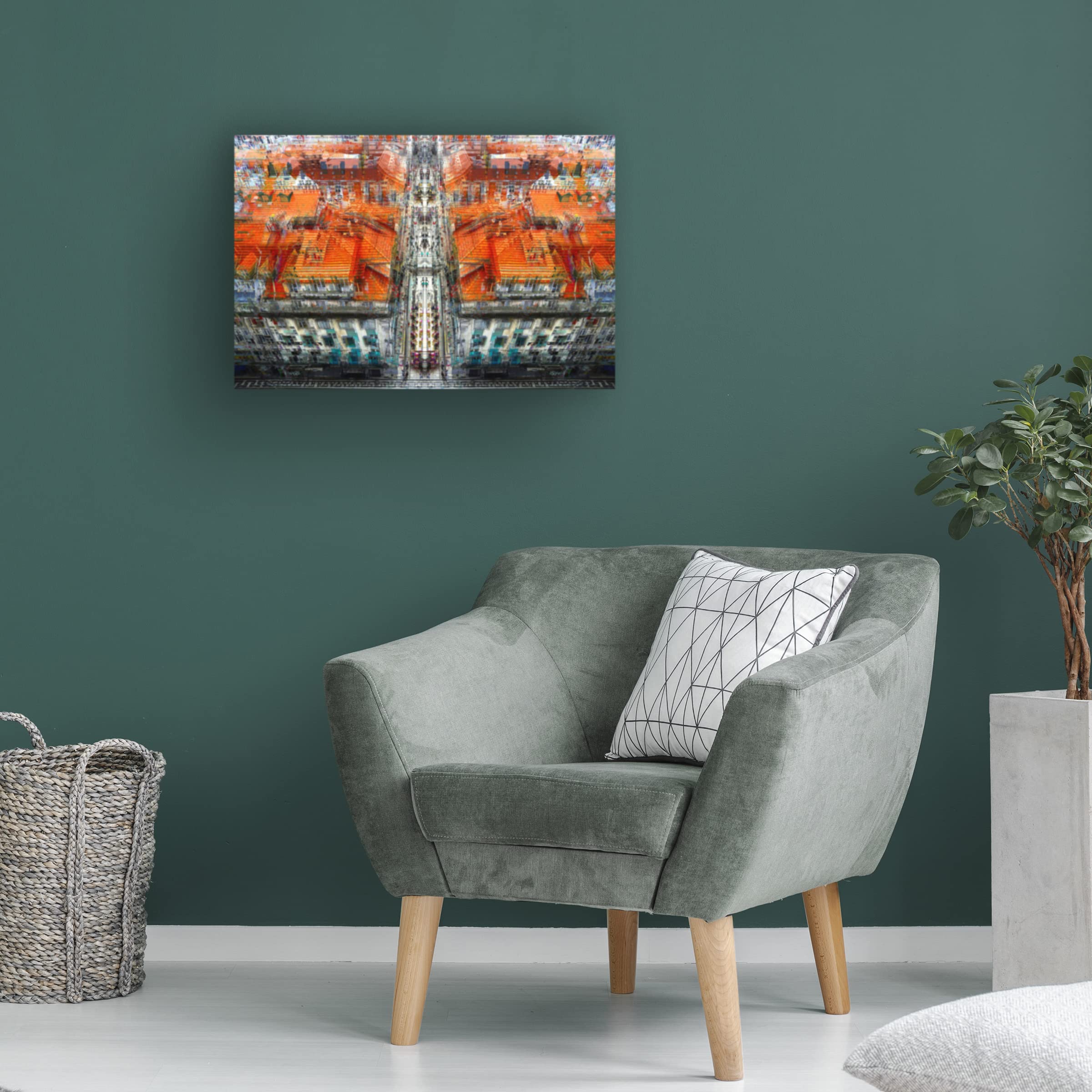 Igor Shrayer 'Lisbon' Canvas Art Print - Handmade Wall Decor for Living Room, Bedroom & Office - Modern Landscape Painting for Home & Office Decor