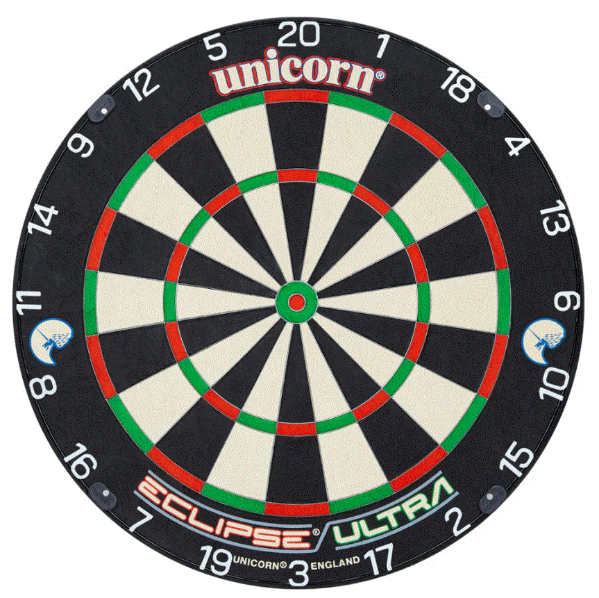 Premium Unicorn Eclipse Ultra Steel Tip Dartboard - Professional Bristle Dart Board for Home, Bar & Game Room - Perfect for Tournaments & Casual Play
