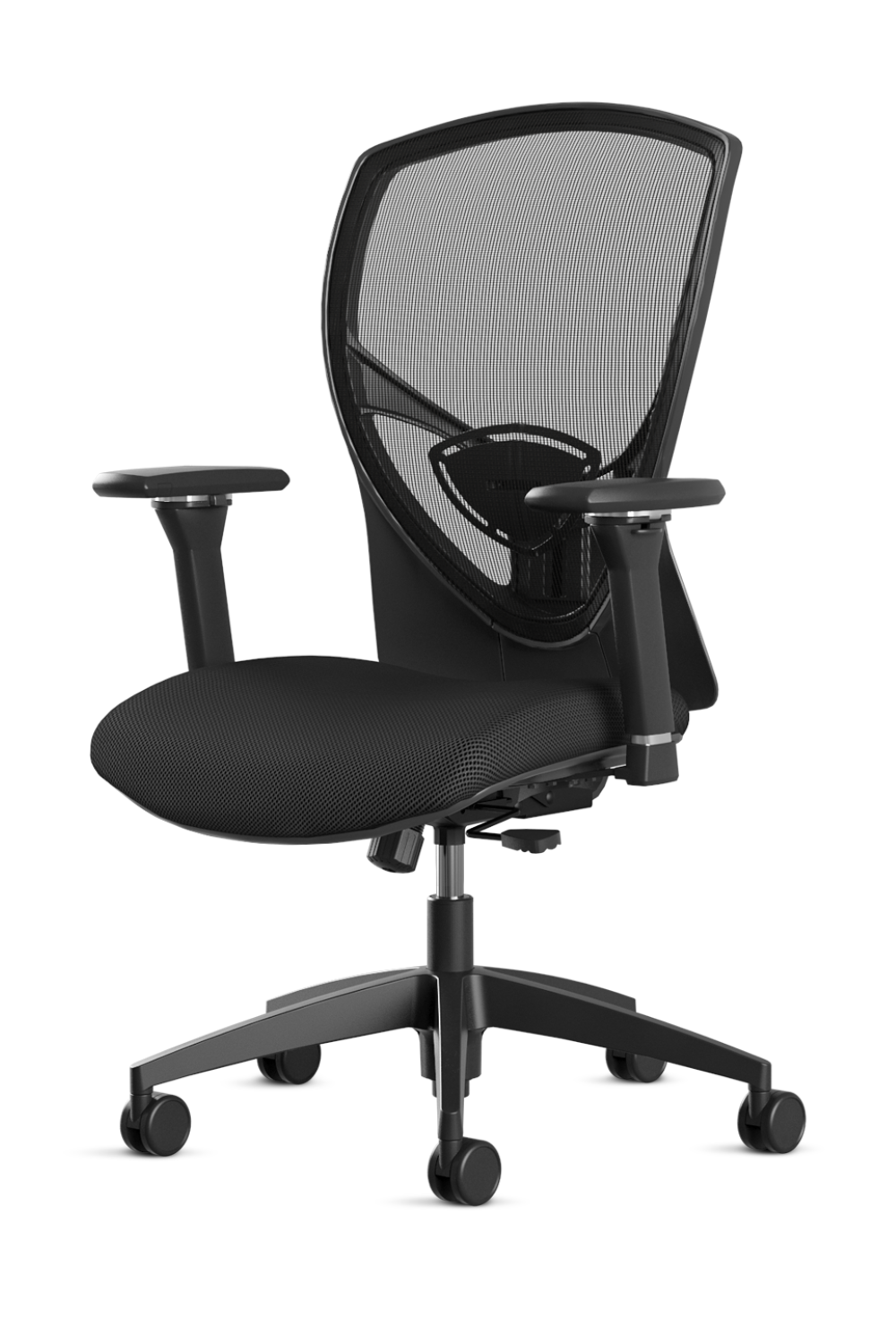 9 to 5 @nce Black Ergonomic High Back Office Chair - Adjustable Lumbar Support & Tilt Function for Comfortable 8-Hour Workdays, Perfect for Home Office, Gaming Desk, and Executive Workspaces