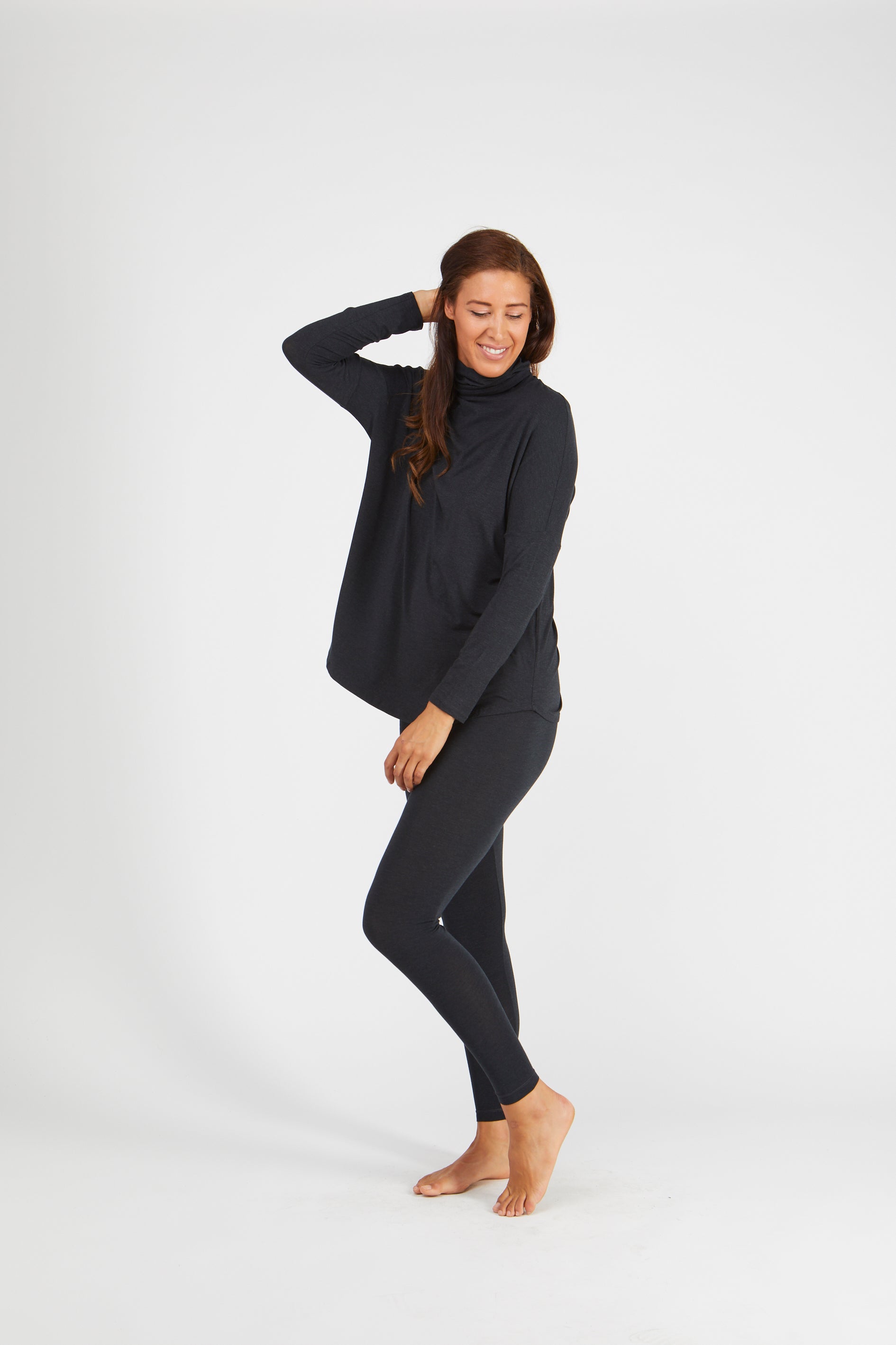 Premium Tani High-Waisted Long Leggings - Ultra Soft Micromodal Fabric for Women - Perfect for Yoga, Running & Everyday Wear