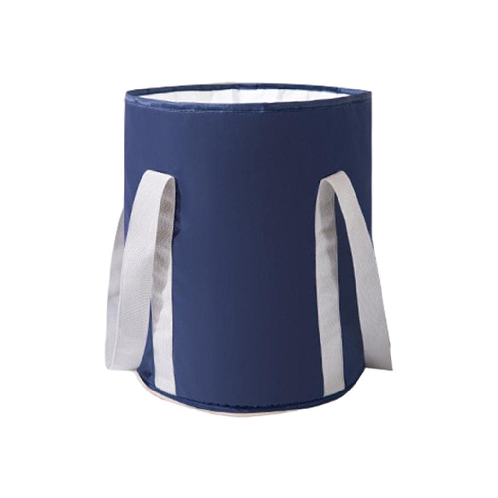 Portable Folded Foot Soak Bath Basin with Handles - Lightweight Washing Basket & Soaking Tub for Pedicure, Spa, Travel, Boating and Fishing (Blue) - Perfect for Home Relaxation, Outdoor Activities and Foot Care
