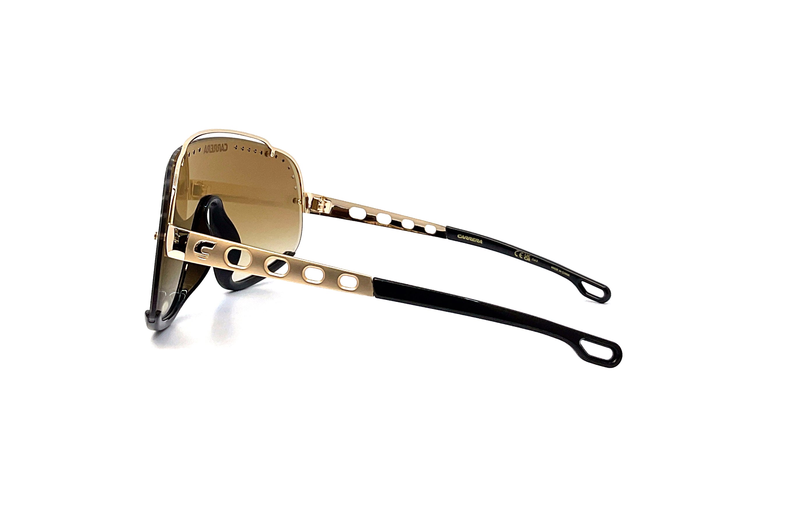 Carrera Flaglab 16 Sunglasses - Brown Gold Frame with UV Protection - Perfect for Driving, Outdoor Sports & Fashion Accessories