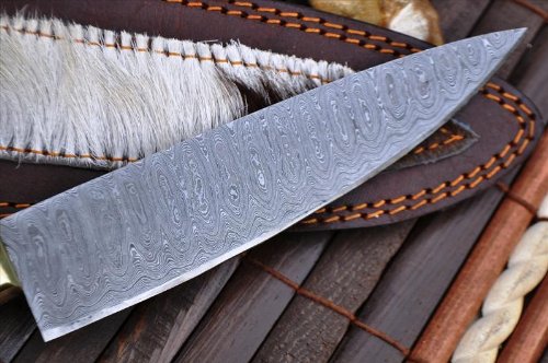 Perkin Knives - Handcrafted Damascus Steel Hunting Knife - Premium Kitchen & Outdoor Camping Knife for Chefs, Hunters & Survivalists