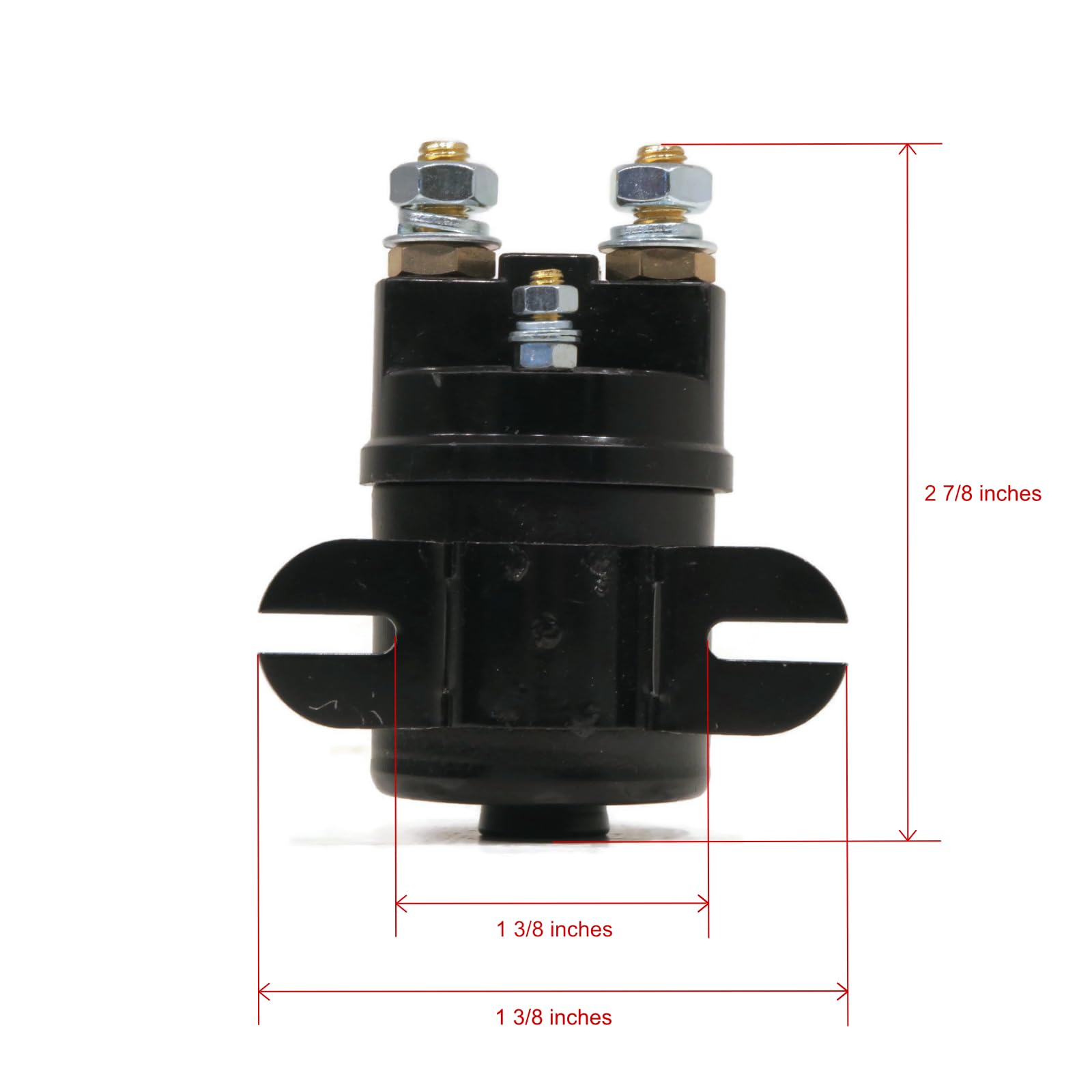 1997-1998 Yamaha G2-G16 Gas Golf Cart 12V Solenoid Replacement Part - Compatible with 4-Cycle Gasoline Engines | Perfect for Golf Course Maintenance & Cart Repairs