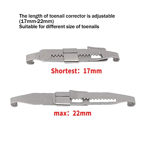 Yosoo Health Gear Stainless Steel Ingrown Toenail Corrector - Paronychia Treatment Tool & Nail Care Patch for Pain Relief | Perfect for Home Pedicure, Toenail Correction & Foot Care Routine