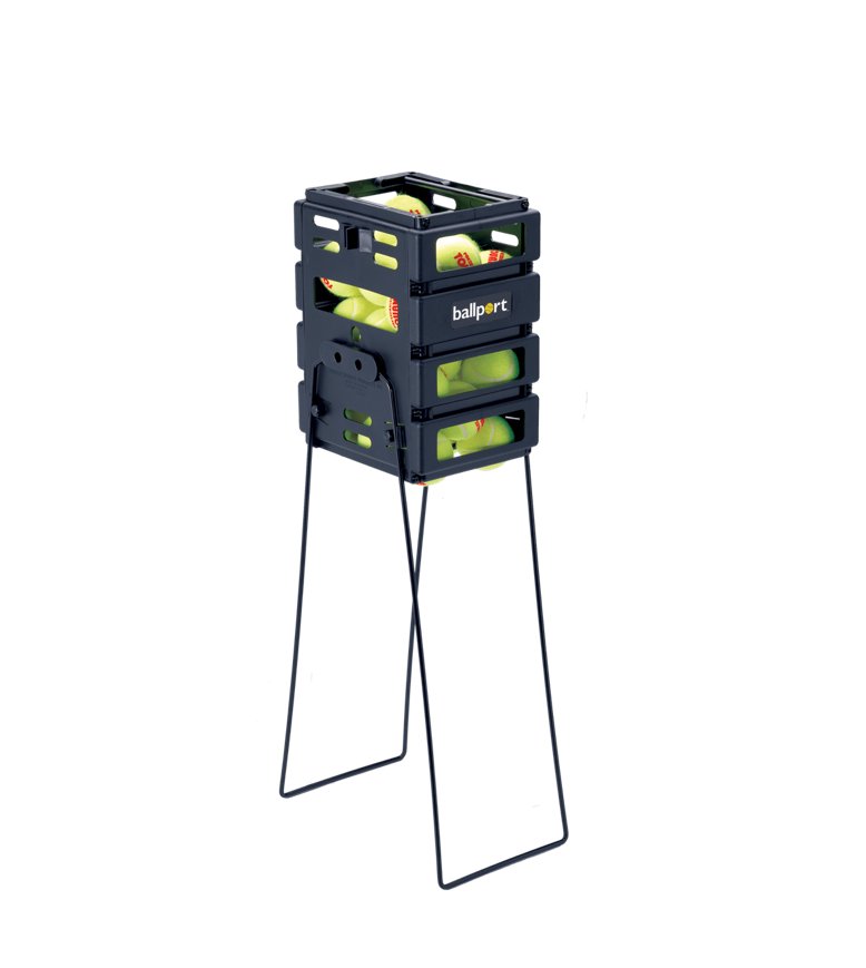 Tourna Mini Ballport 36 Tennis Ball Hopper - Portable Tennis Ball Collector & Trainer for Kids & Adults - Perfect for Practice, Coaching & Solo Drills