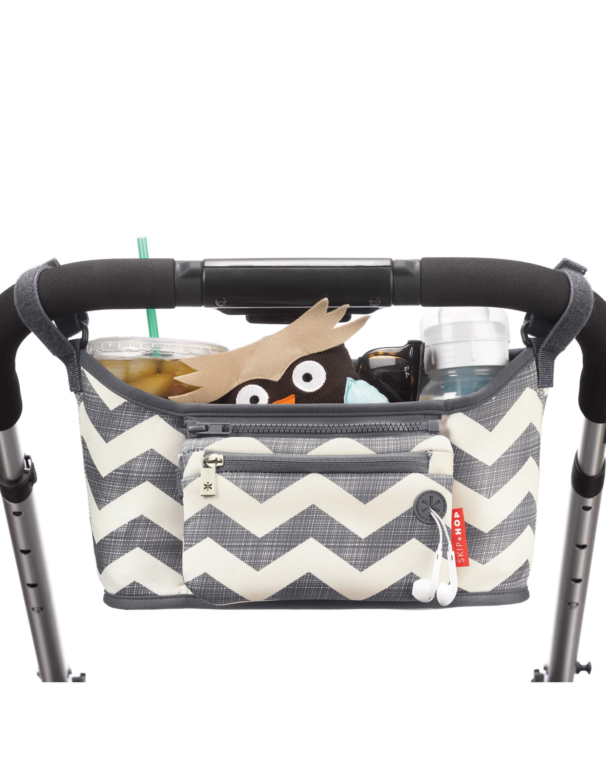 Skip Hop Grab & Go Stroller Organizer - Baby Stroller Accessories for Diapers, Bottles & Essentials - Perfect for Travel, Shopping & Daily Walks