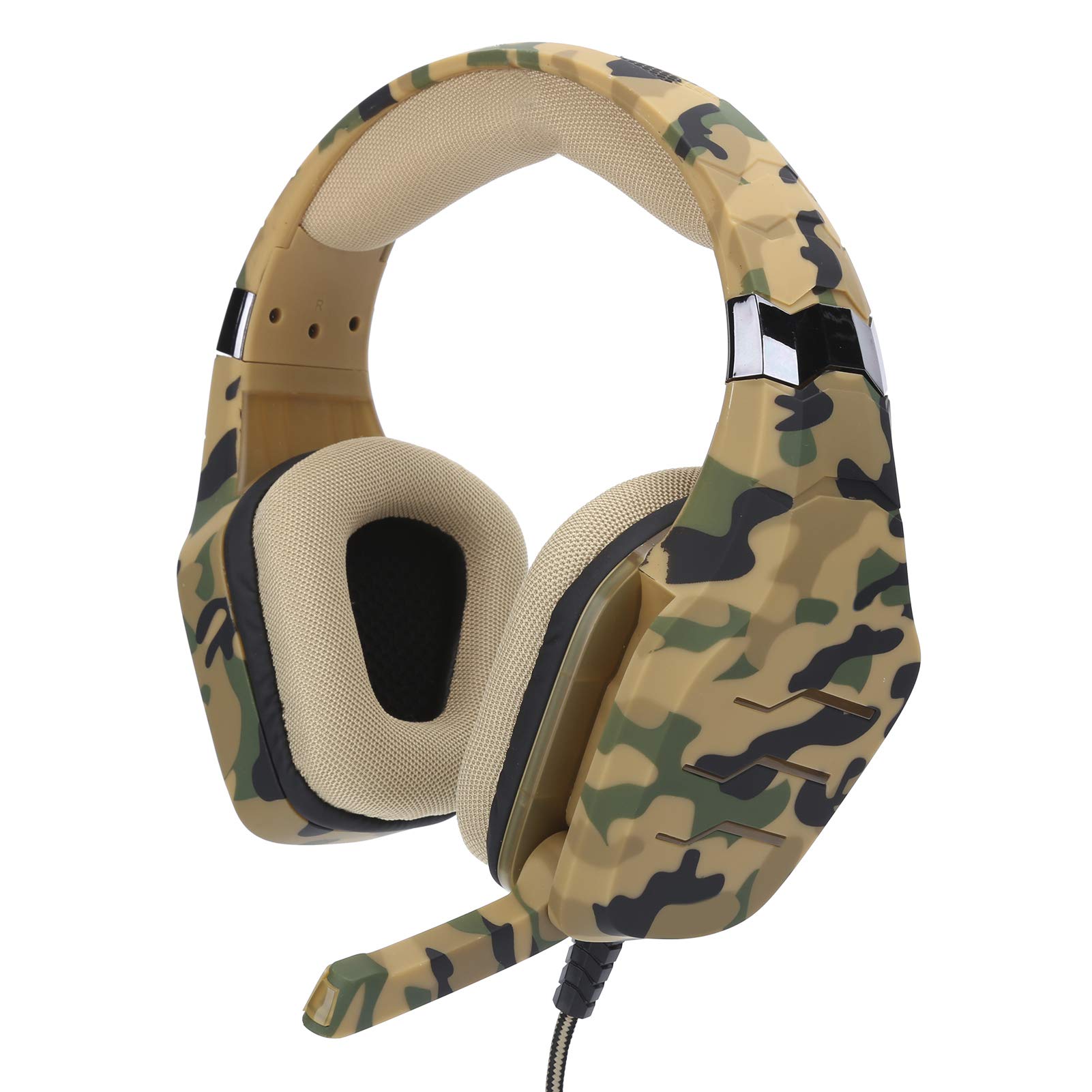 Professional Gaming Headset with 7.1 Surround Sound - Wired Over-Ear Headphones with Omnidirectional Mic (3.5mm+USB) for PC, PS5, Xbox - Soft Earmuffs for Long Gaming Sessions - Perfect for Esports, Streaming & Online Meetings