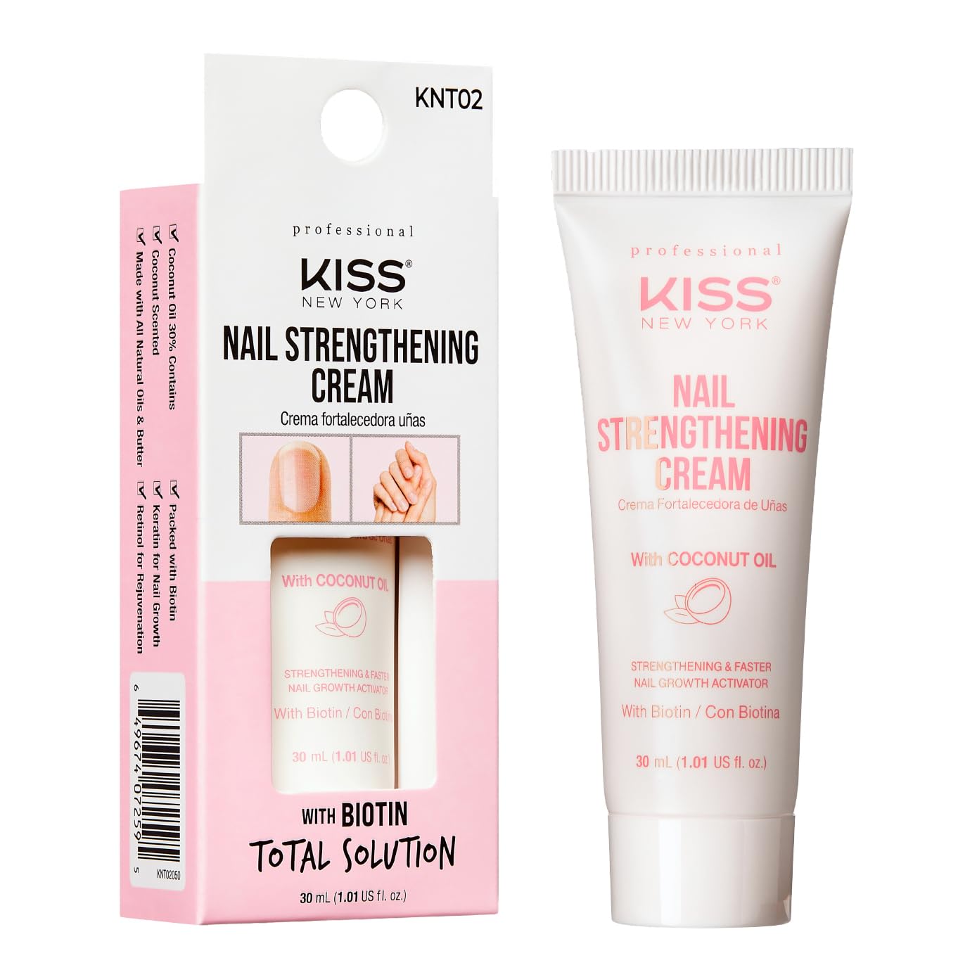 Nail Strengthening Cream with Coconut Oil - Korean Nail Growth & Conditioning Treatment for Stronger, Healthier Nails - Perfect for Manicures, Nail Care Routines & Damaged Nail Repair