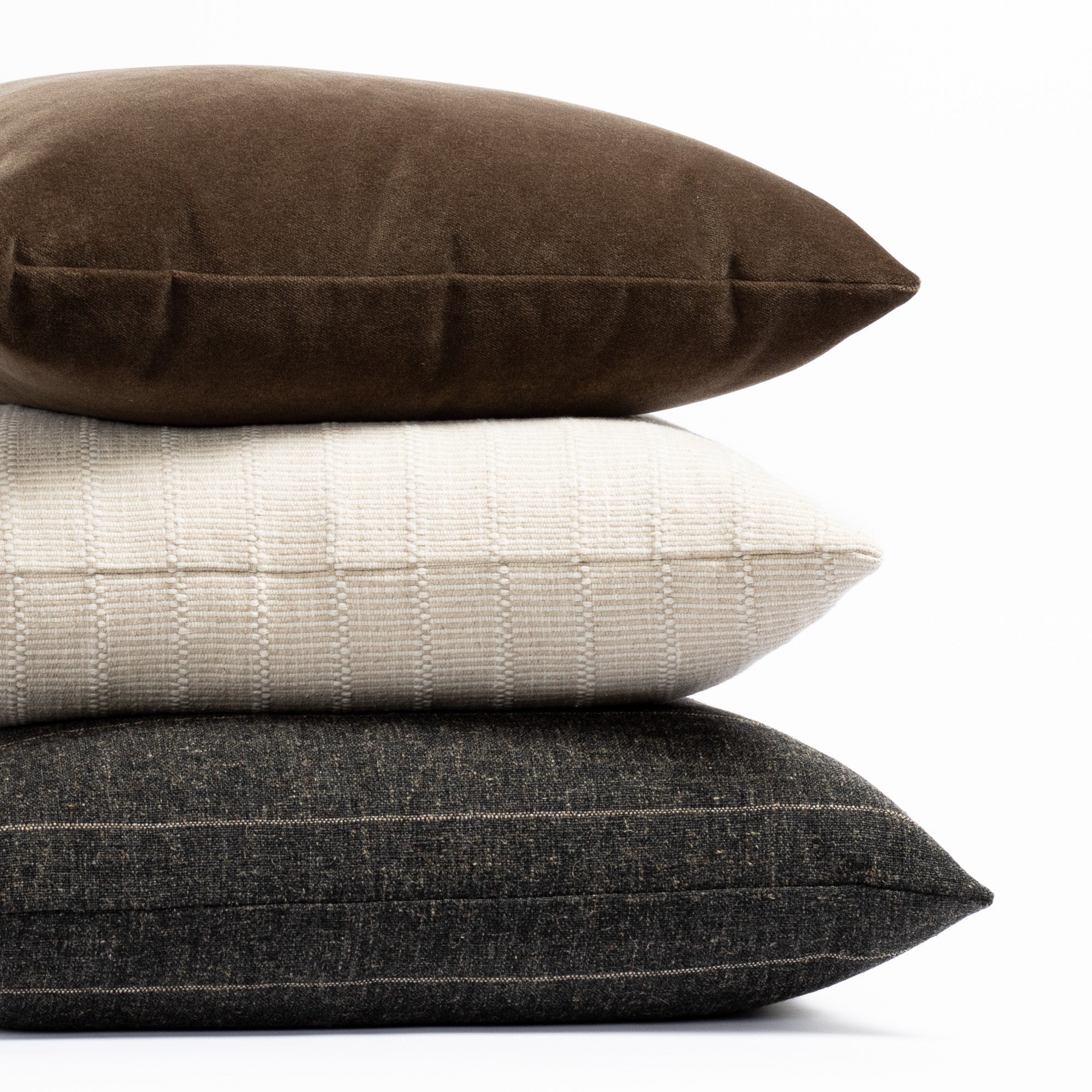 Beaumont 22x22 Inch Decorative Throw Pillow Cover - Natural Linen Square Cushion for Sofa, Bed & Home Decor - Living Room, Bedroom, Dorm Essentials