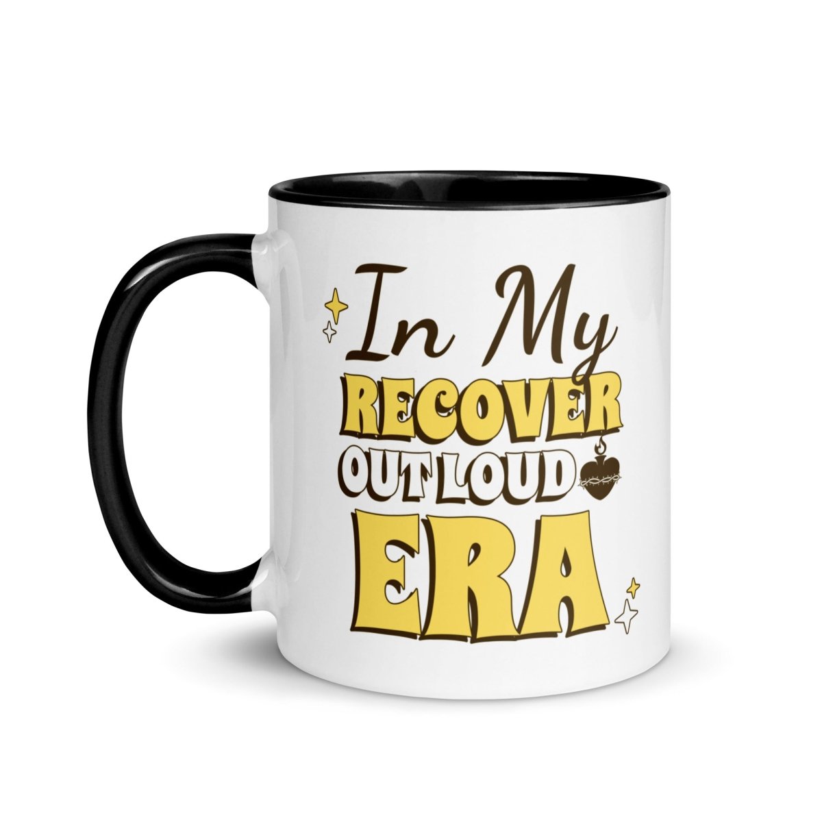 Recover Out Loud Era Ceramic Mug - Inspirational Coffee Cup for Recovery & Sobriety - Perfect for Morning Coffee, Office Use & Thoughtful Gifts