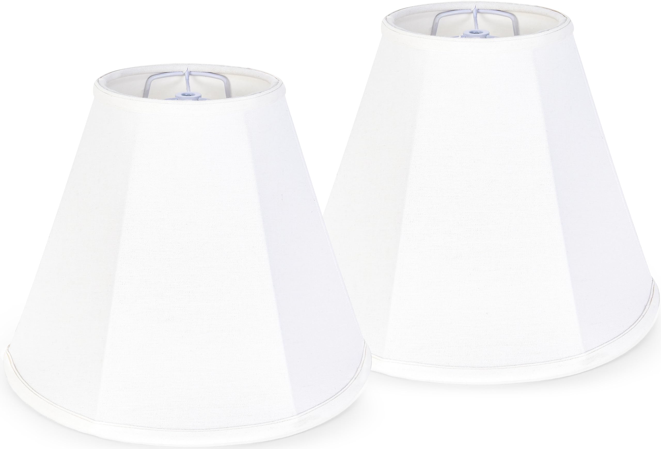 GO&SO White Bell Lamp Shades Set of 2 - 6