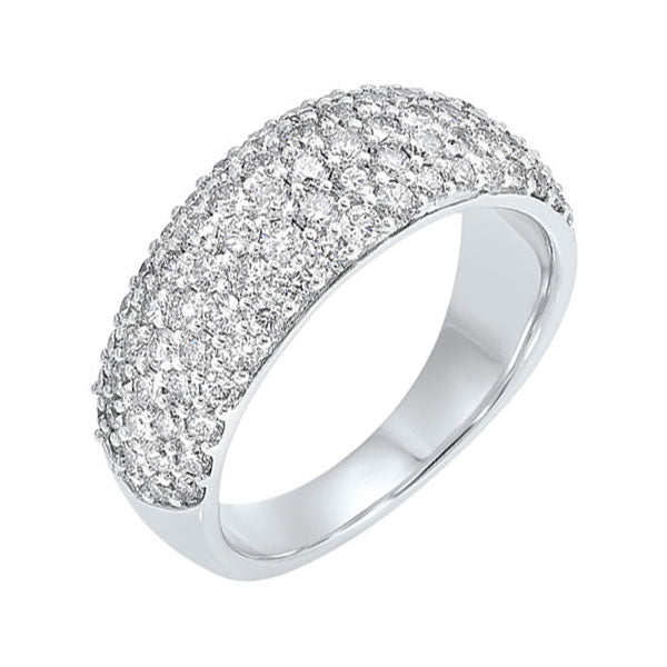 14K White Gold Diamond Ring 1.5 CTW - Elegant Wedding Band for Women, Perfect for Engagement, Anniversary & Special Occasions