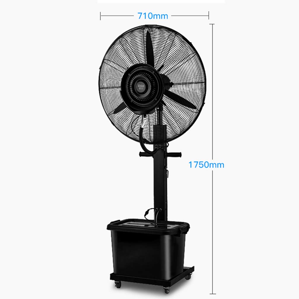Quiet Stand Fan with 3 Speed Modes & 80° Oscillation - Adjustable Height & Pivoting Head - Ideal for Home, Office, Bedroom Cooling - Perfect for Summer, Workspaces & Nighttime Use