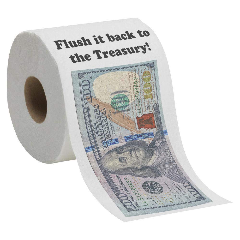 Funny 100 Dollar Bill Toilet Paper - Novelty Bathroom Prank Gift for Parties & Gag Gifts - Perfect for Pranks, Jokes, and Unique Decorations