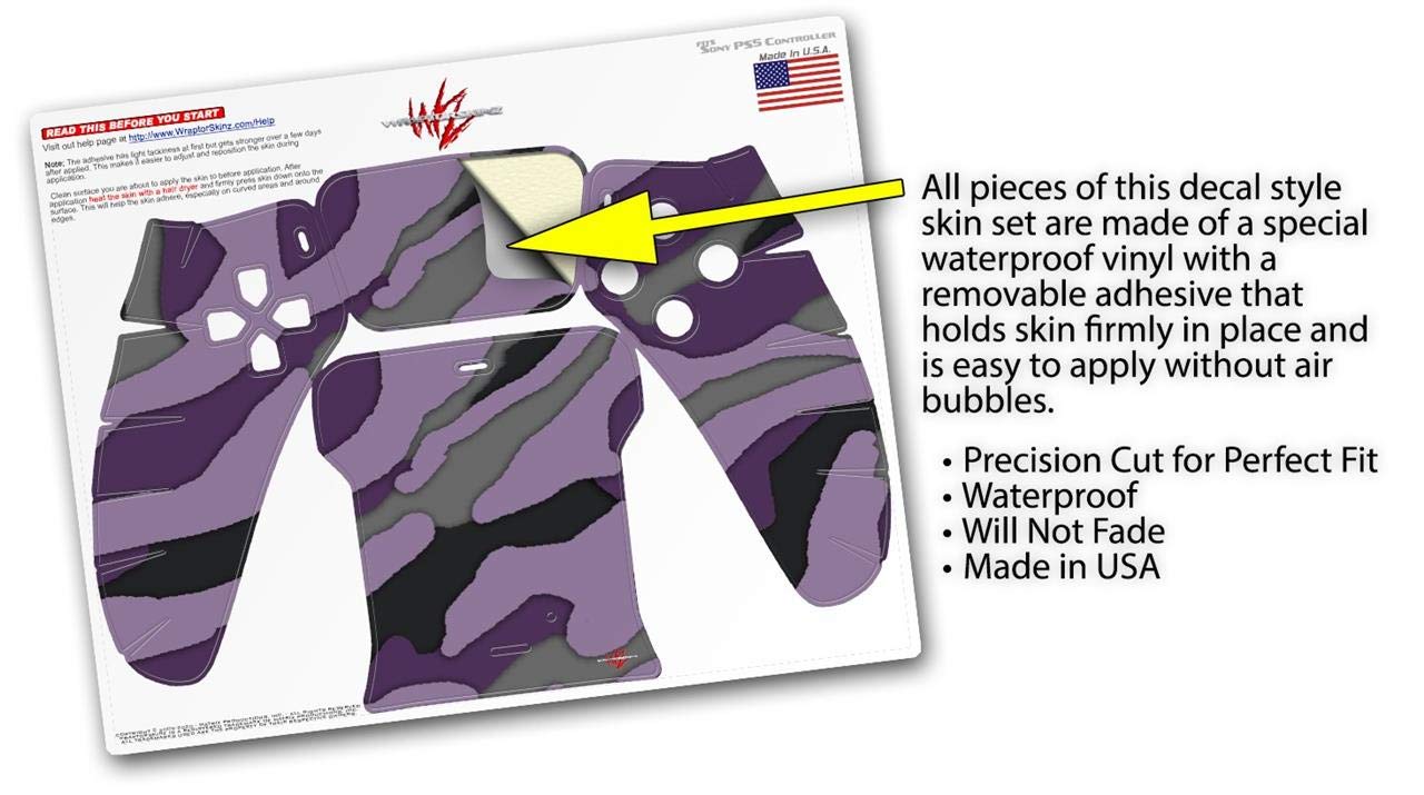 Sony PS5 DualSense Skin Wrap - Camouflage Purple for Gaming Protection