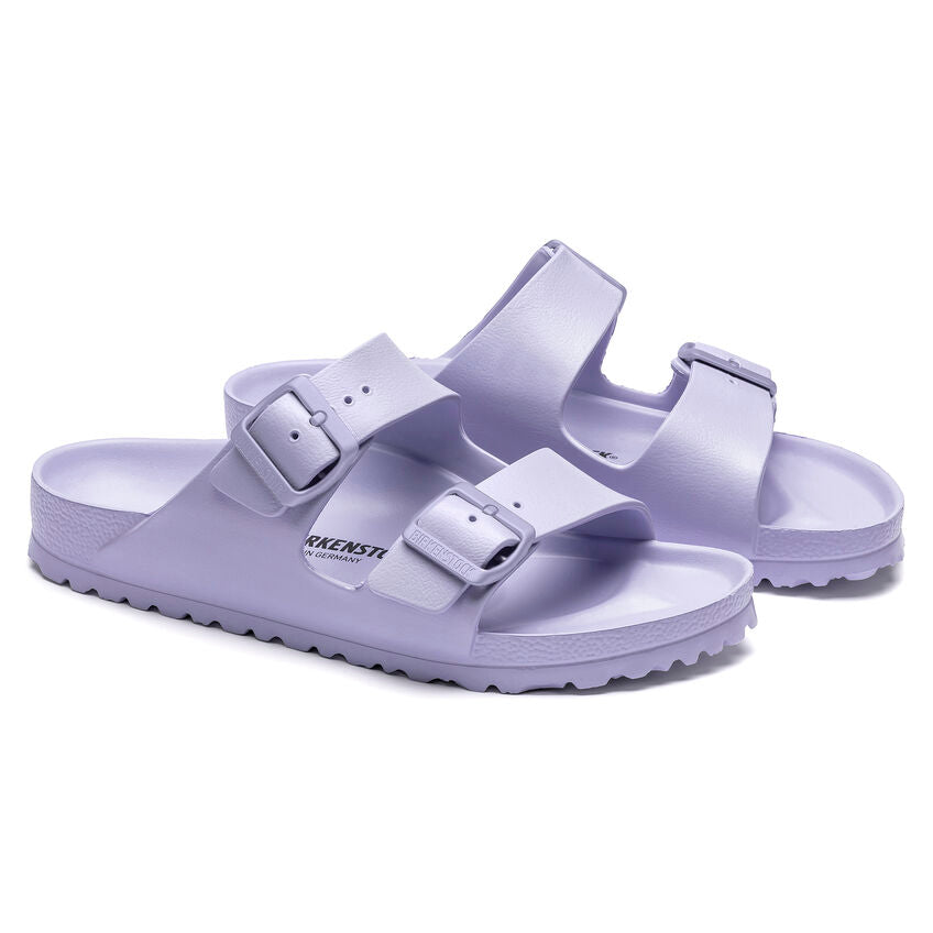 Birkenstock Arizona Eva Essentials Sandal - Comfortable Purple Fog Slide Sandals for Women & Men | Perfect for Beach, Pool, and Summer Outdoor Activities