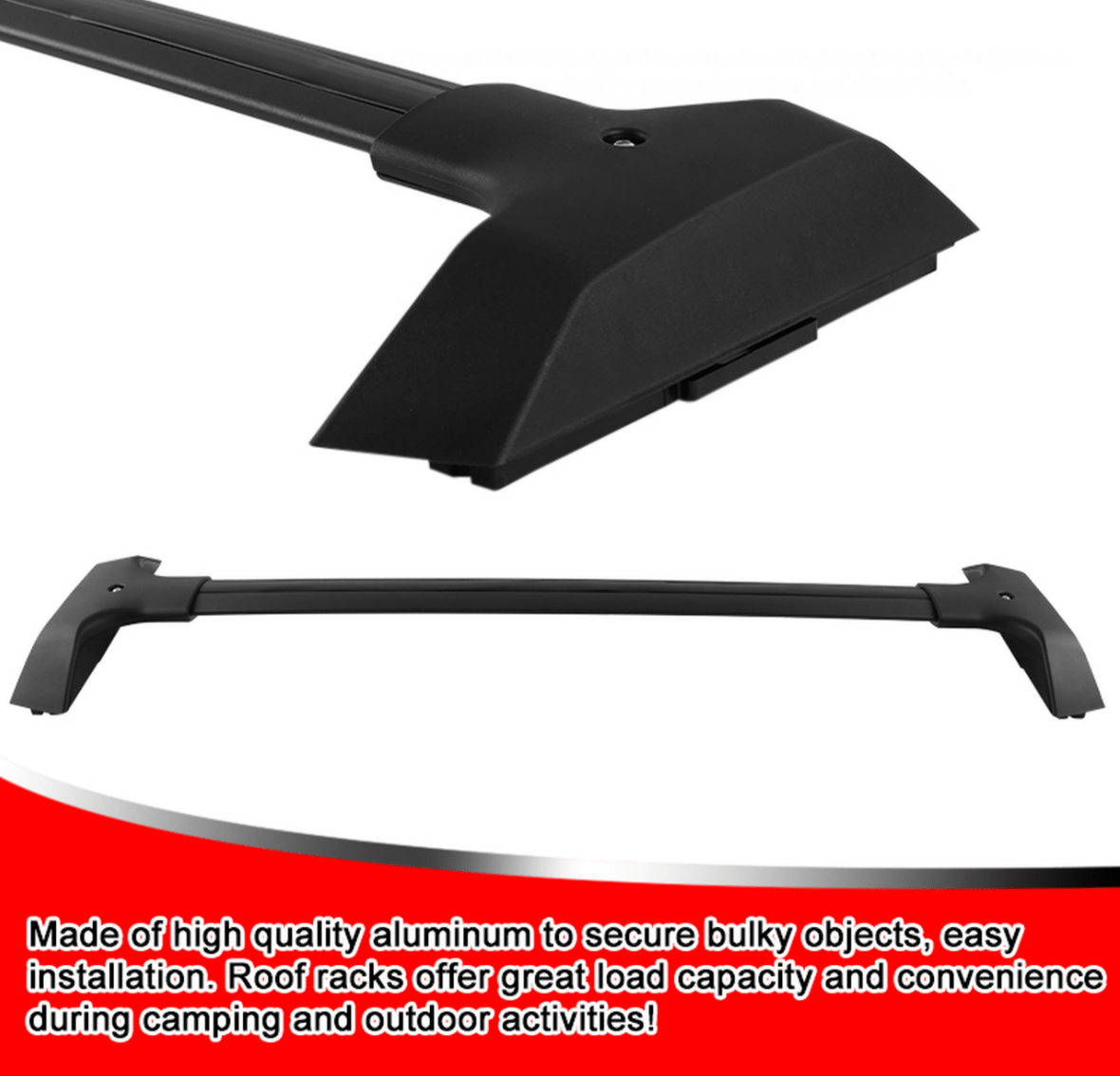 2009-2017 Chevrolet Traverse Black Aluminum Roof Rack Cross Bars - Heavy Duty Cargo Carrier for SUVs - Perfect for Camping, Road Trips & Outdoor Adventures
