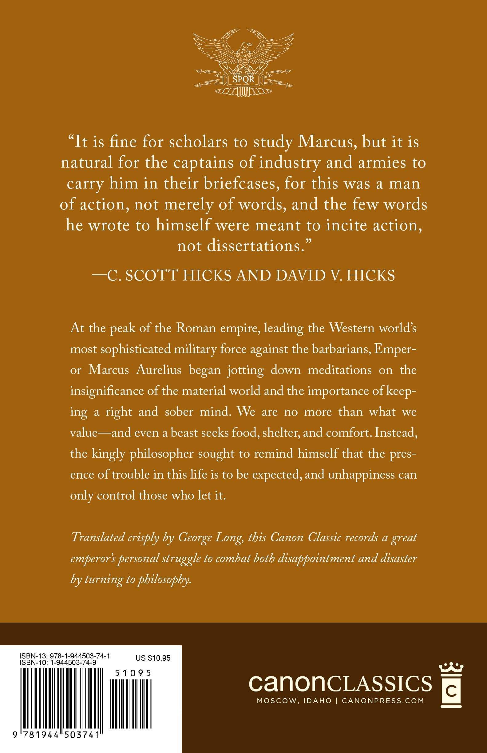 Meditations by Marcus Aurelius - Stoic Philosophy Book for Self-Improvement & Leadership | Perfect for Daily Reflection, Mindfulness Practice & Personal Growth