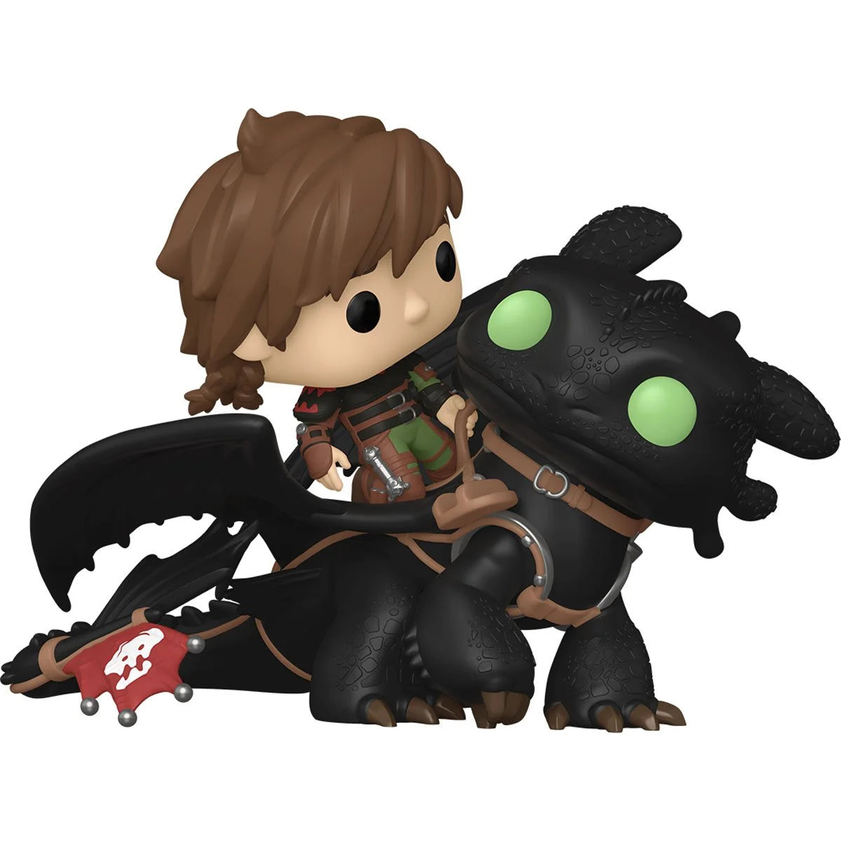 How to Train Your Dragon 2 Hiccup with Toothless Deluxe Funko Pop! Ride #123 - Collectible Vinyl Figure for Movie Fans & Gift Idea