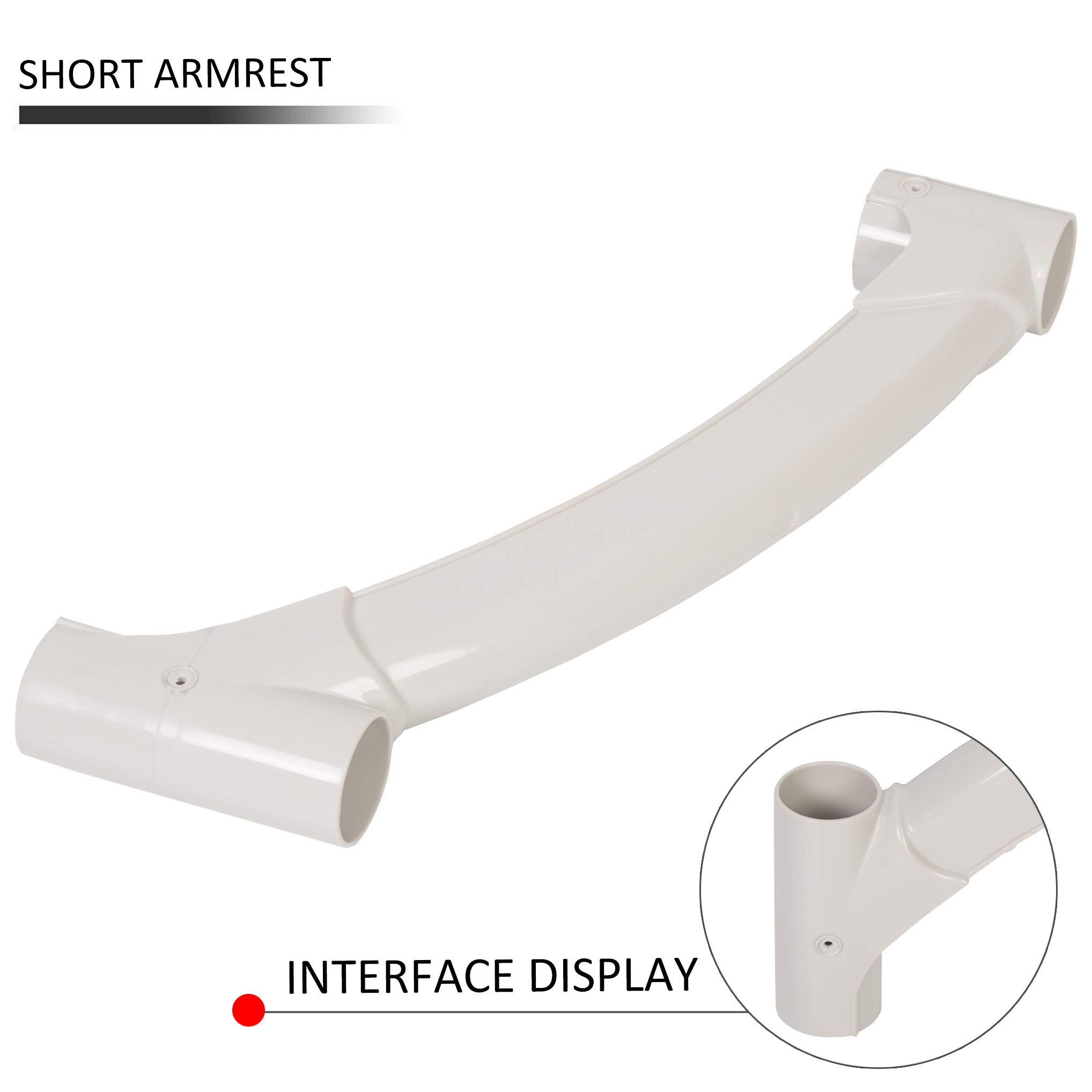 New Short Handrail for Above Ground Swimming Pool Steps - Durable Safety Rail for Easy Pool Access - Perfect for Backyard, Deck, and Inground Pool Steps
