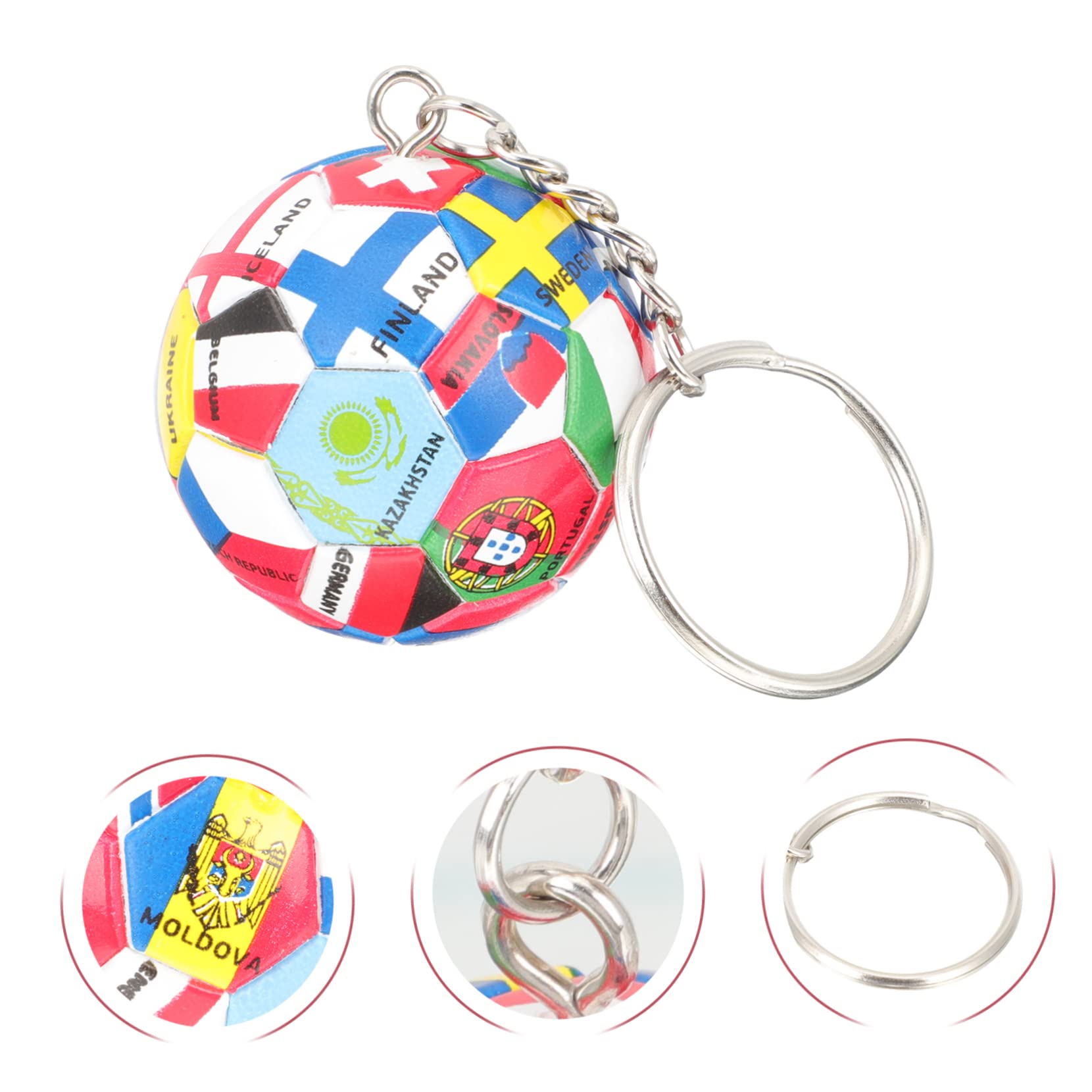 MOBUTOFU Soccer Keychain Pendant - Unique Party Favors for Boys and Girls - Perfect for Birthday Gifts, Sports Team Rewards, and School Event Goodie Bags
