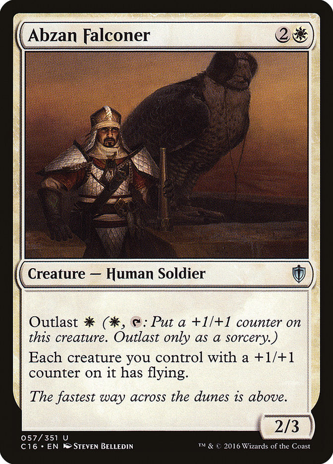 Abzan Falconer - Commander 2016 MTG Card - Flying & +1/+1 Counters for Commander Decks | Perfect for Aggro & Midrange Strategies