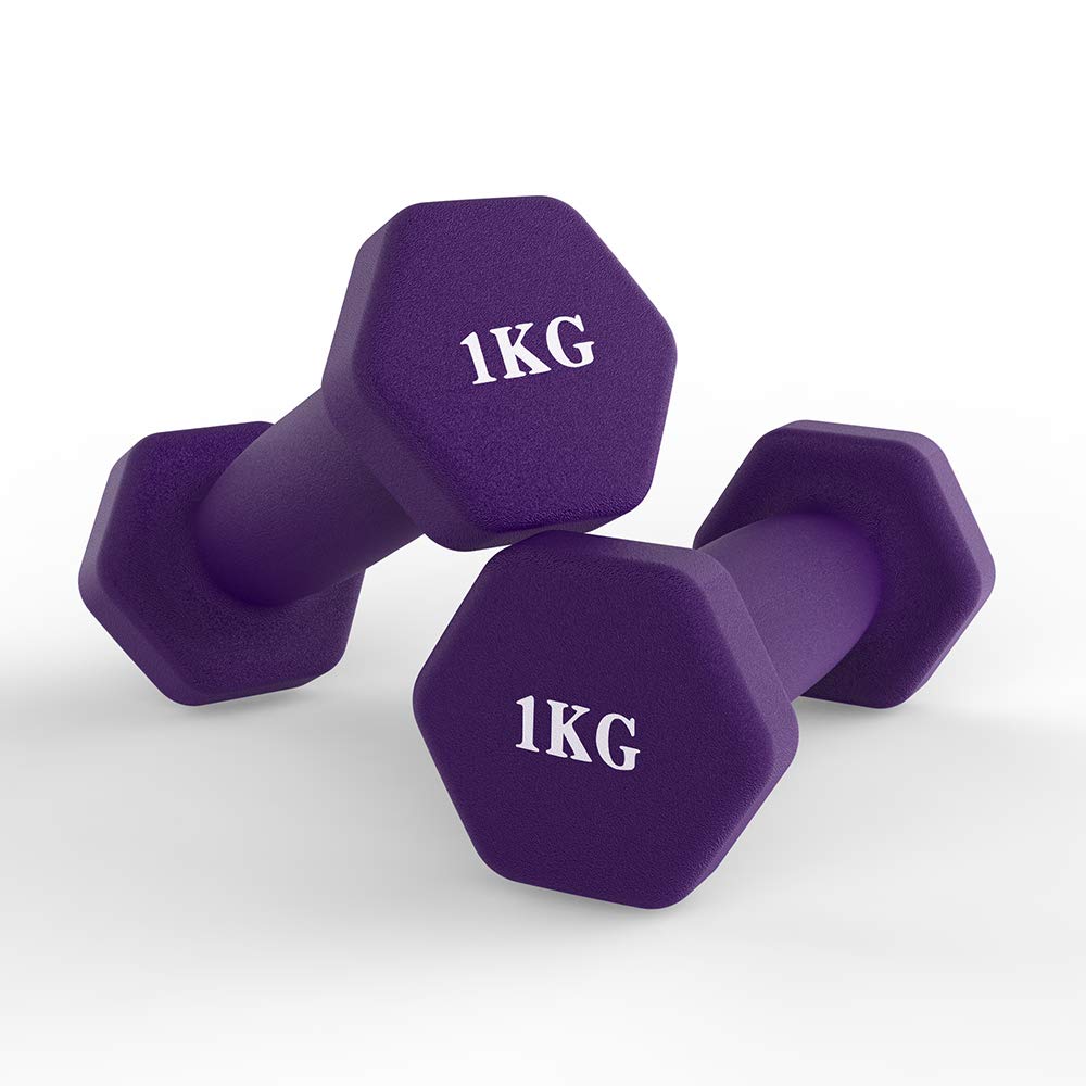 Neoprene Dumbbells Set of 2 - Home Gym Fitness Weights for Strength Training, Workout & Exercise - Perfect for Home Workouts, CrossFit, and Weight Lifting