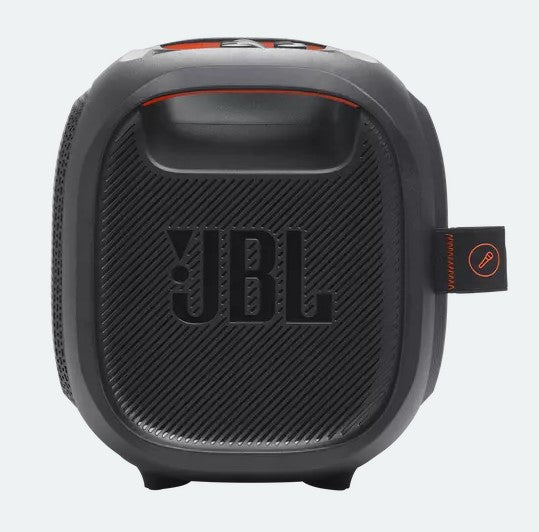 JBL PartyBox On-The-Go Essential Portable Bluetooth Party Speaker with Wireless Microphone - Perfect for Outdoor Gatherings, Beach Parties & Home Karaoke (JBLPBOTGESAM)